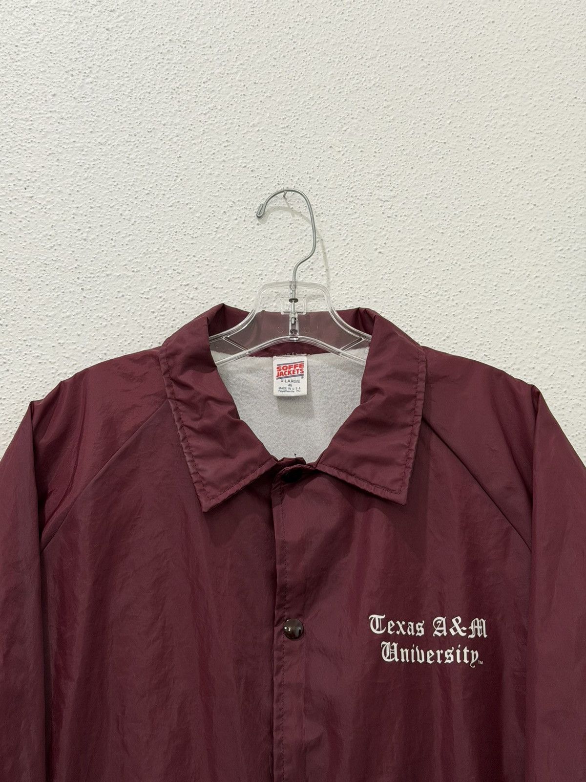 Soffe Vintage 80s Texas A&M University Coach Jacket Size 46/XL USA Size US XL / EU 56 / 4 - 2 Thumbnail