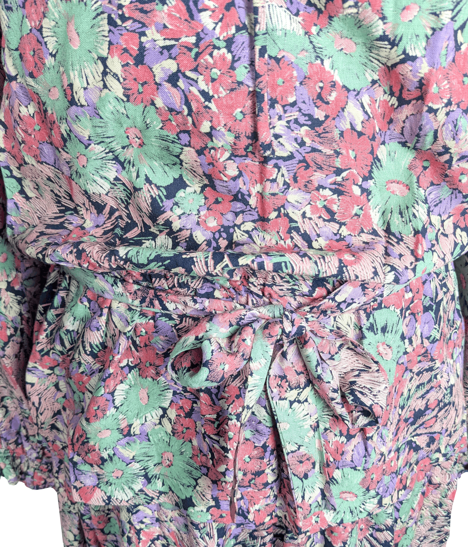 Vintage 1970's Pink Floral Top Size S / US 4 / IT 40 - 6 Thumbnail