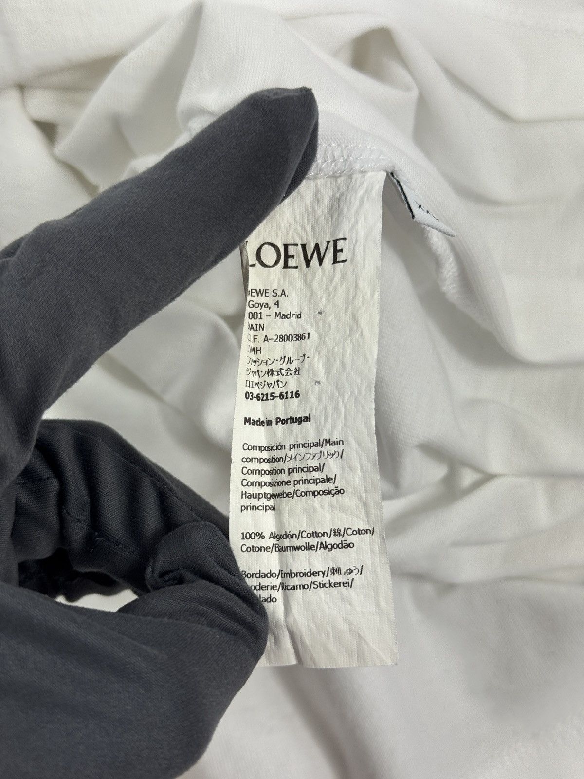 Loewe LOGO EMBROIDERED T-SHIRT Size US XXL / EU 58 / 5 - 7 Thumbnail
