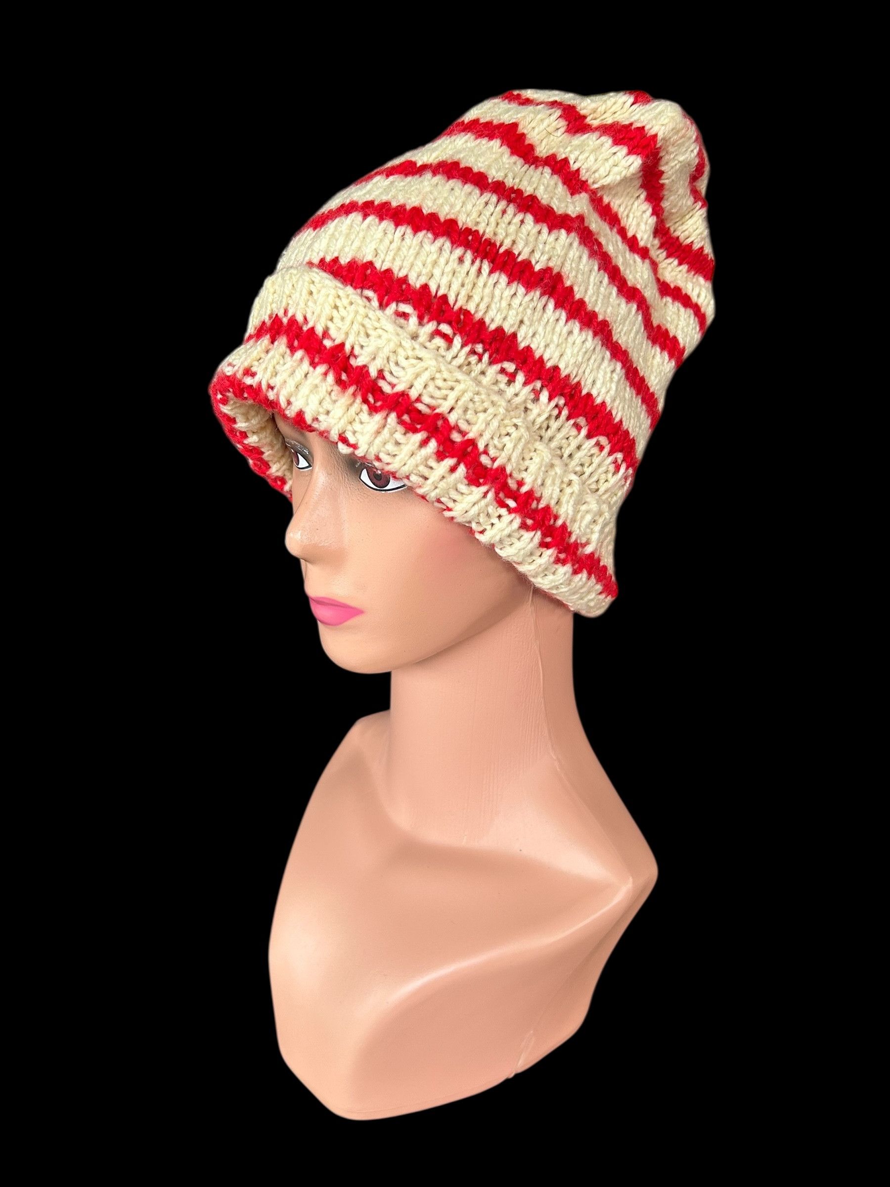 Japanese Brand × Kapital Stripe Vintage Japanese style Crochet Knitted Size ONE SIZE - 4 Thumbnail