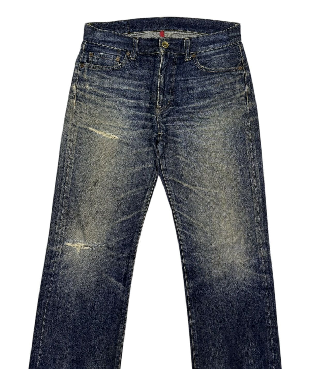 Undercover × Uniqlo DISTRESSED DENIM S002 UNIQLO FADED DISTRESS DENIM JEANS Size US 33 - 5 Thumbnail