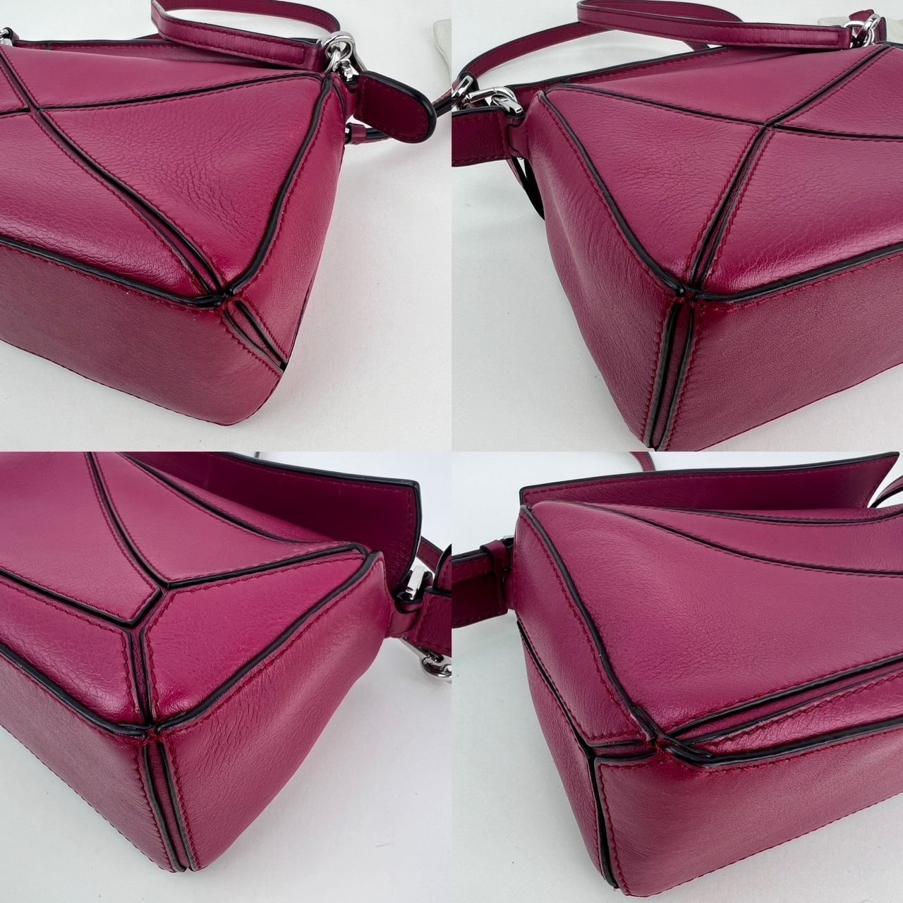 Loewe Loewe Calfskin Mini Crimson Puzzle Crossbody Hand Bag Size ONE SIZE - 7 Thumbnail