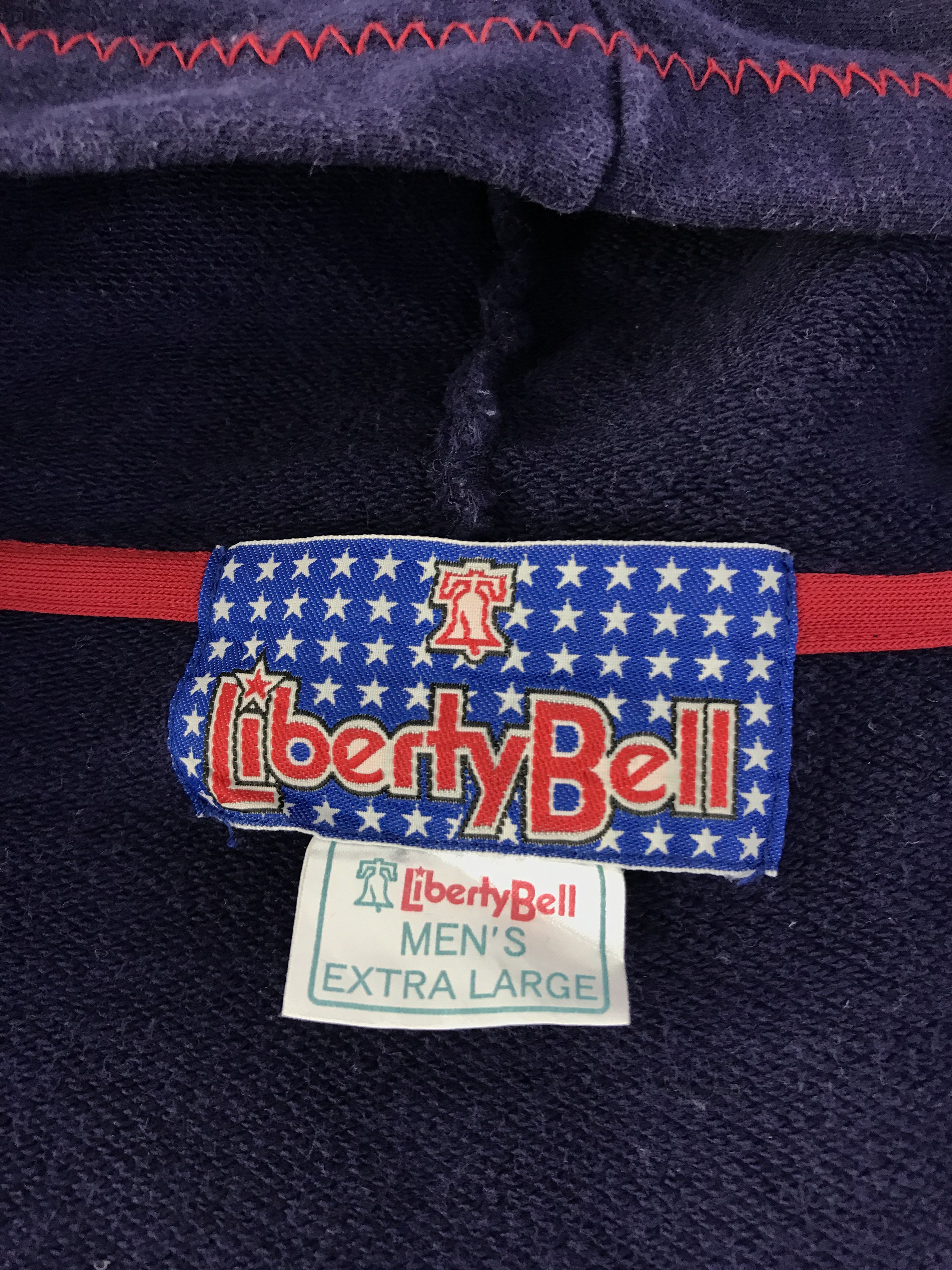 Vintage Vintage Sweatshirt LibertyBell Hoddie Zipper Up Style Size US L / EU 52-54 / 3 - 8 Thumbnail