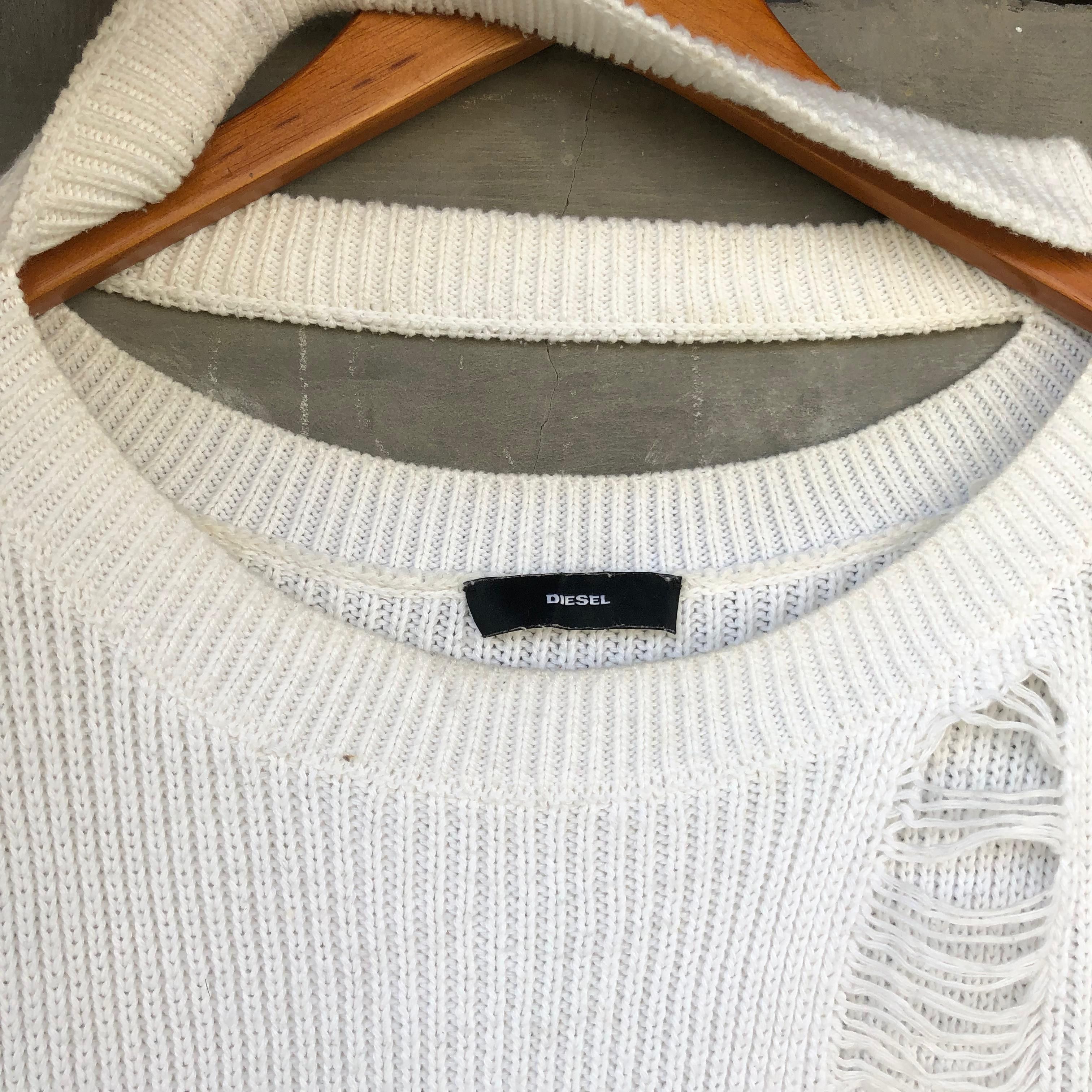 Diesel Diesel Distressed Grunge Knitwear Size US L / EU 52-54 / 3 - 10 Thumbnail