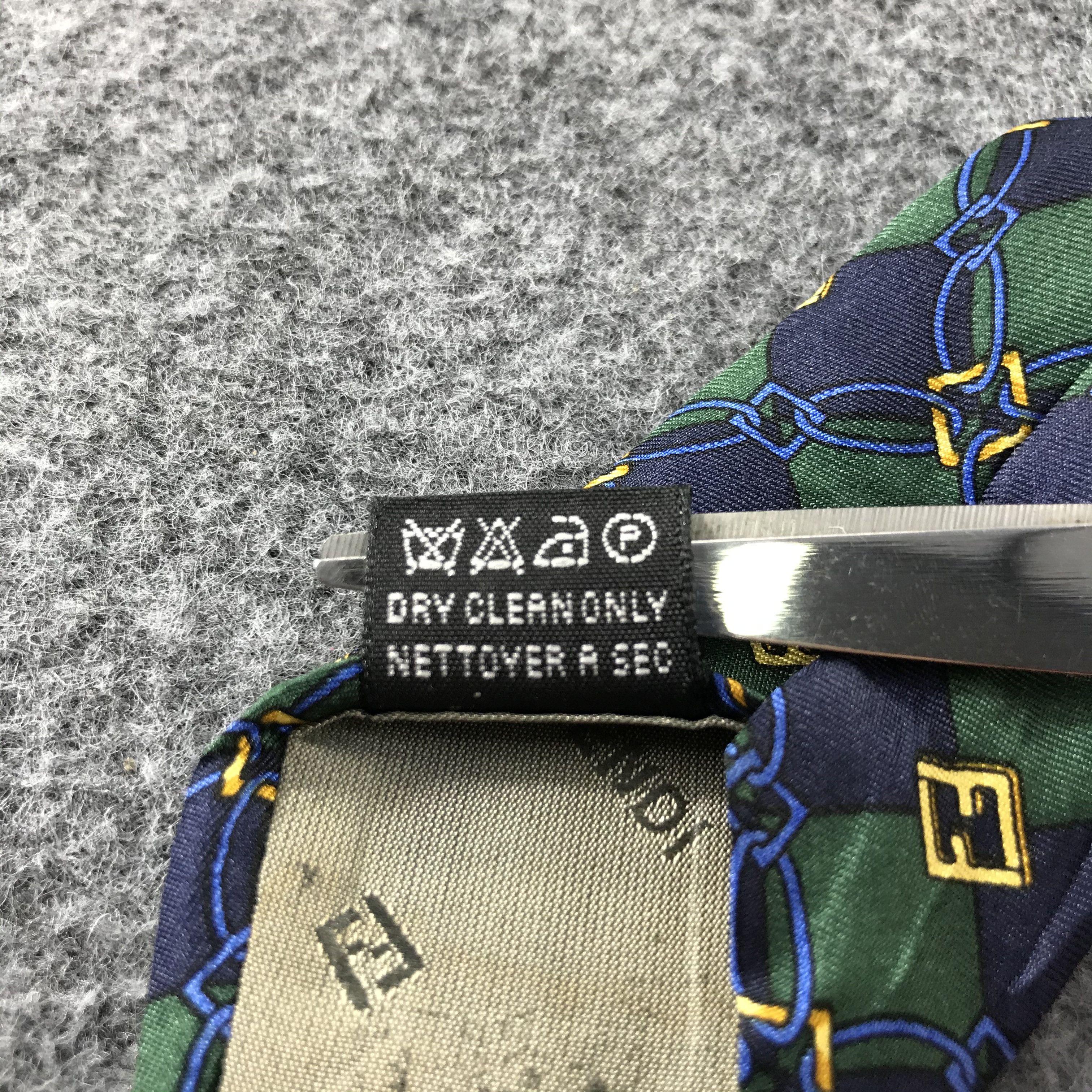 Fendi × Vintage Vintage Fendi Monogram Silk Neck Ties T11 Size ONE SIZE - 7 Thumbnail