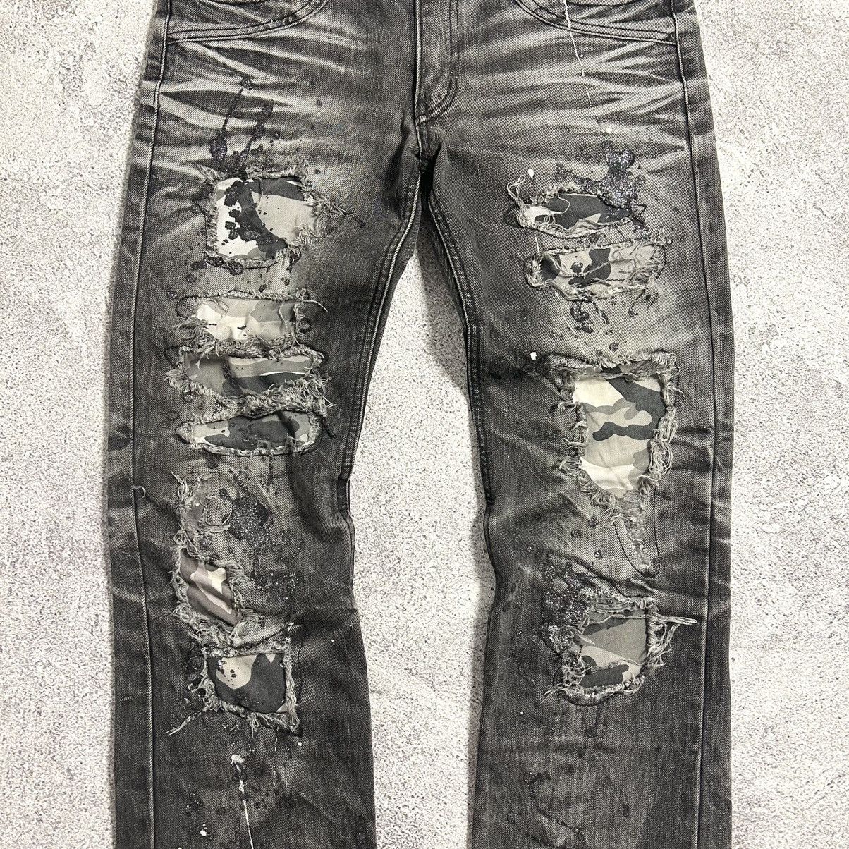 Japanese Brand Lagust Crazydistressed Denim Pants Size US 32 / EU 48 - 13 Thumbnail