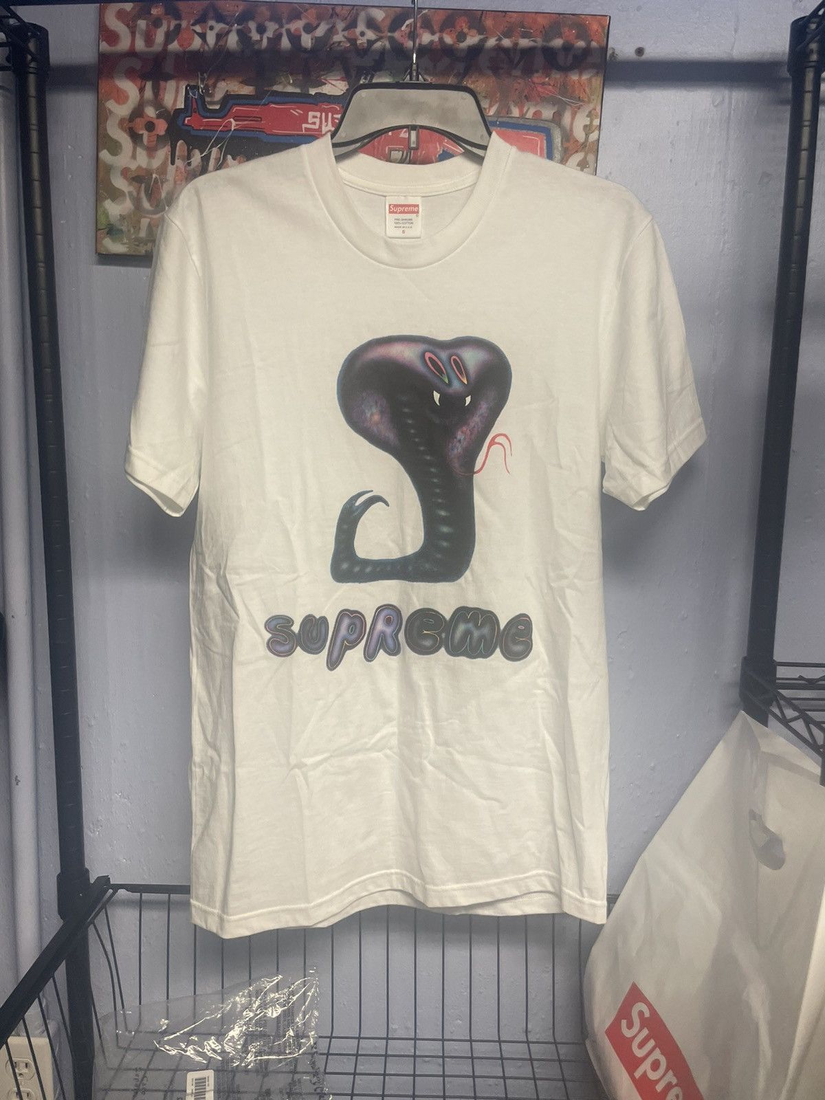 Supreme Supreme Snake Tee White S Size US S / EU 44-46 / 1 - 1 Thumbnail