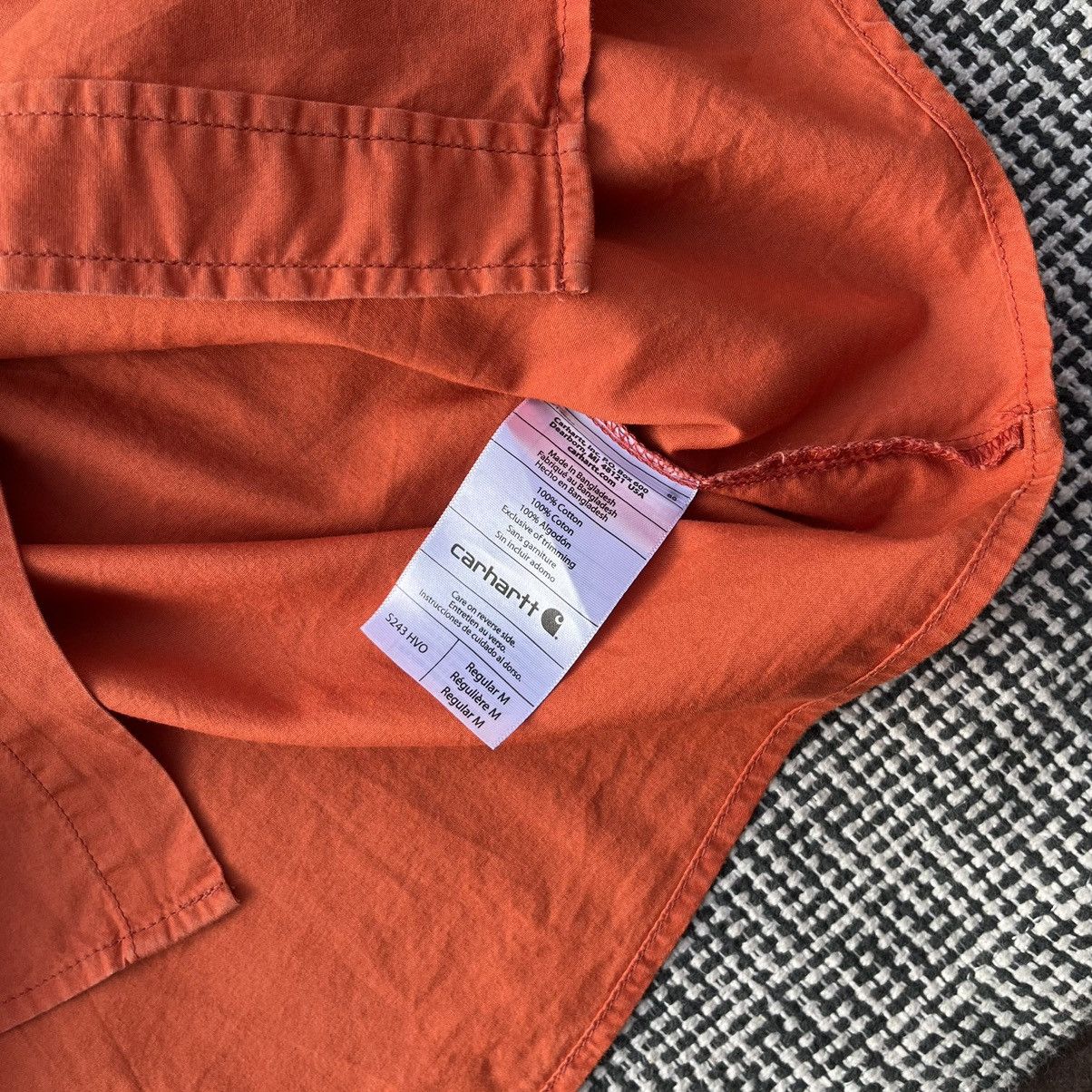 Carhartt × Vintage Carhart Work Short Shirt Orenge Size US M / EU 48-50 / 2 - 6 Thumbnail