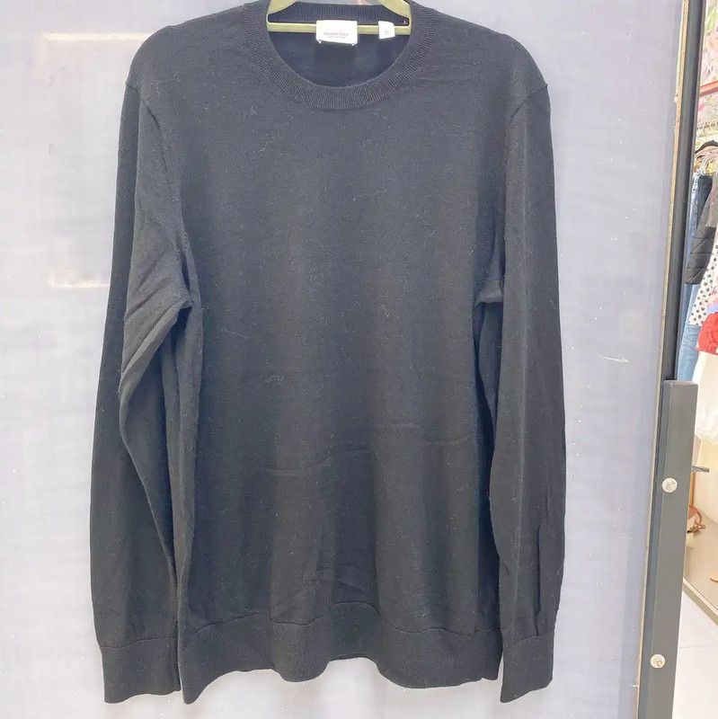 Burberry Burberry Women's Black Wool Blend Knit Sweater Size XL / US 12-14 / IT 48-50 - 1 Thumbnail