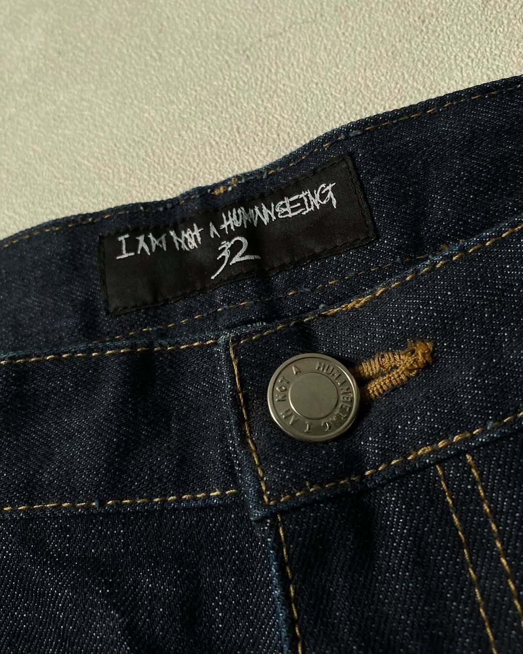 I Am Not A Human Being I Am Not Human Being Graphic Selvedge Pants Size US 32 / EU 48 - 6 Thumbnail