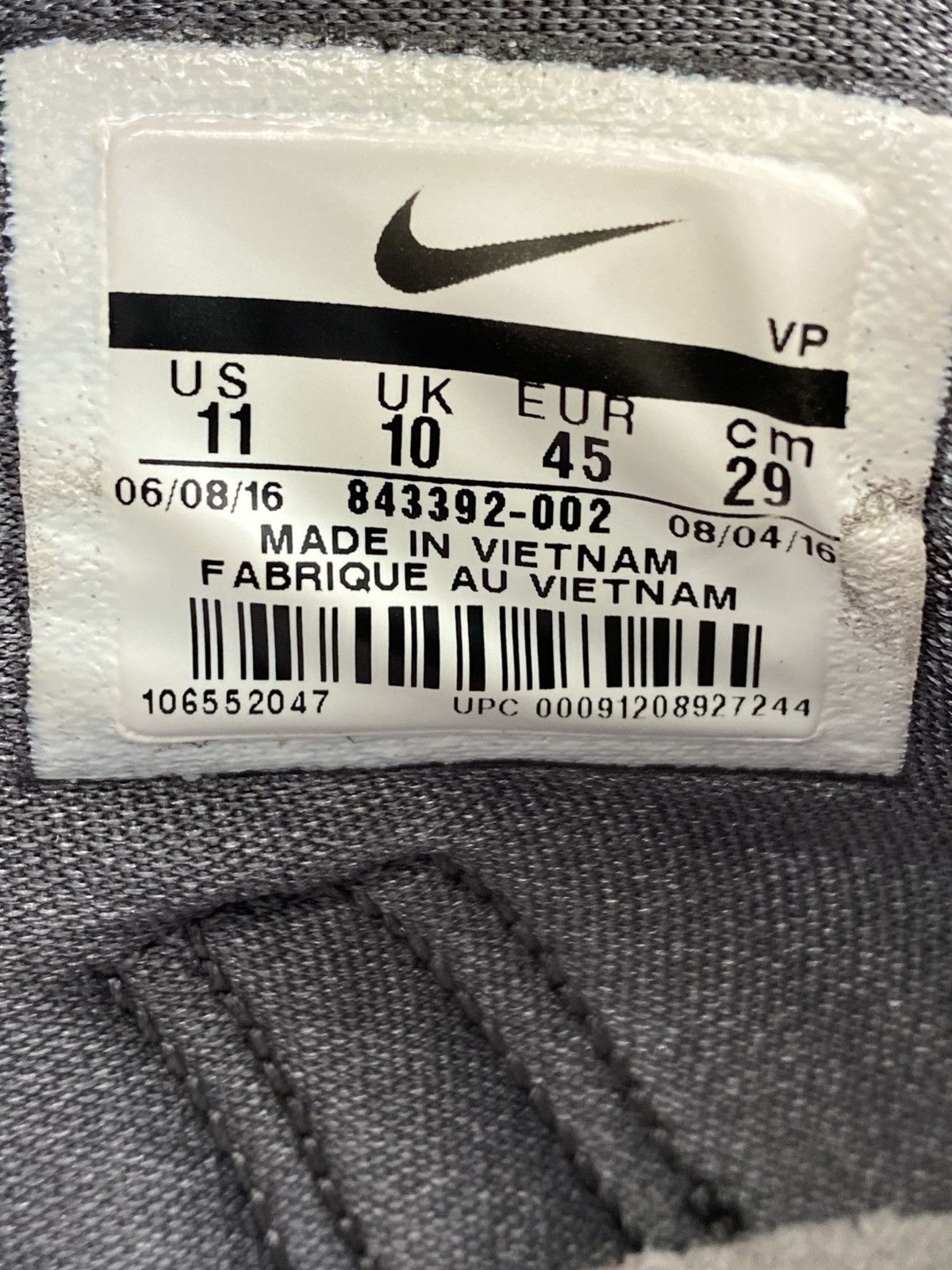 Nike Nike KD 9 Battle Grey 843392002 Size 11 Men Size US 11 / EU 44 - 7 Thumbnail