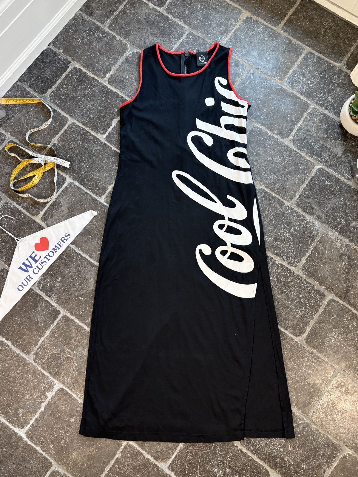 Vintage 2010s Coke Zero Dress McQueen Moschino Cool & Chic Bodycon Size M / US 6-8 / IT 42-44 - 1 Thumbnail
