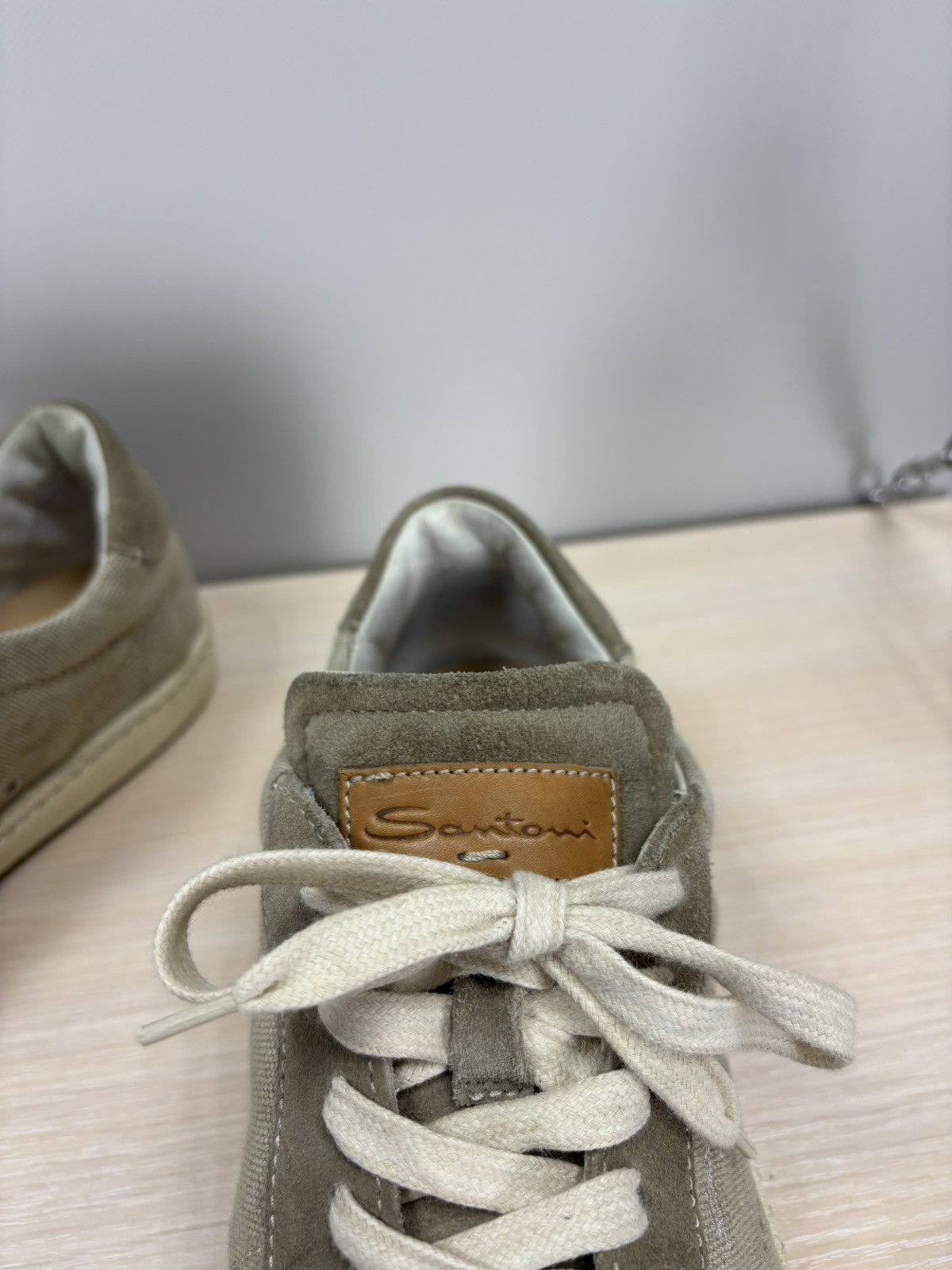 Santoni Mens sneakers Santoni Size 7 Color Brown/Gray Size US 7 / EU 40 - 9 Thumbnail