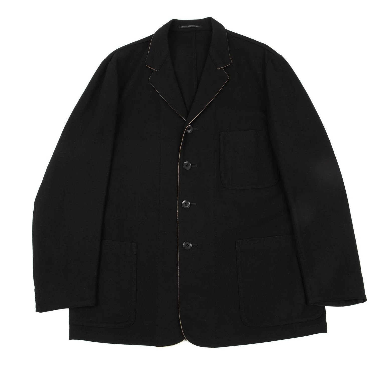 Yohji Yamamoto Yohji Yamamoto Wool Detail Pocket Jacket Size US L / EU 52-54 / 3 - 1 Thumbnail