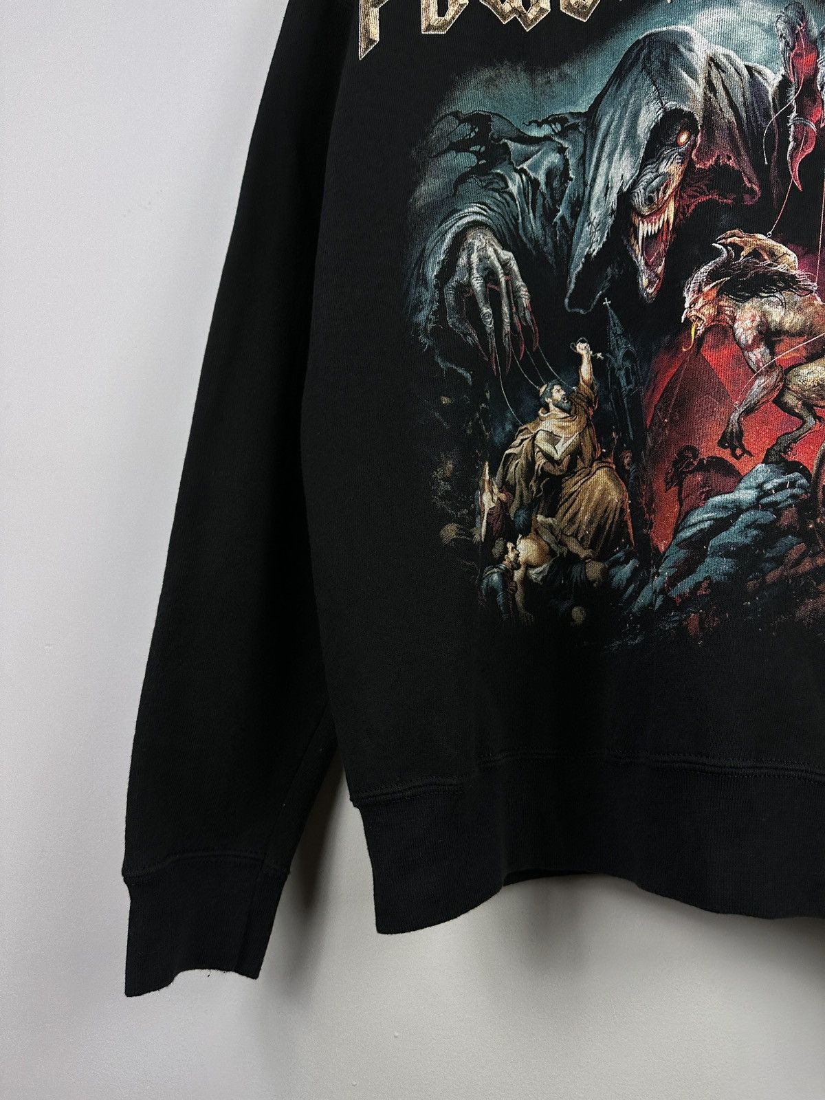 Band Tees × Vintage “THE SACRAMENT OF SIN” POWERWOLF Metal Band Zip Hoodie Y2K Size US M / EU 48-50 / 2 - 5 Thumbnail