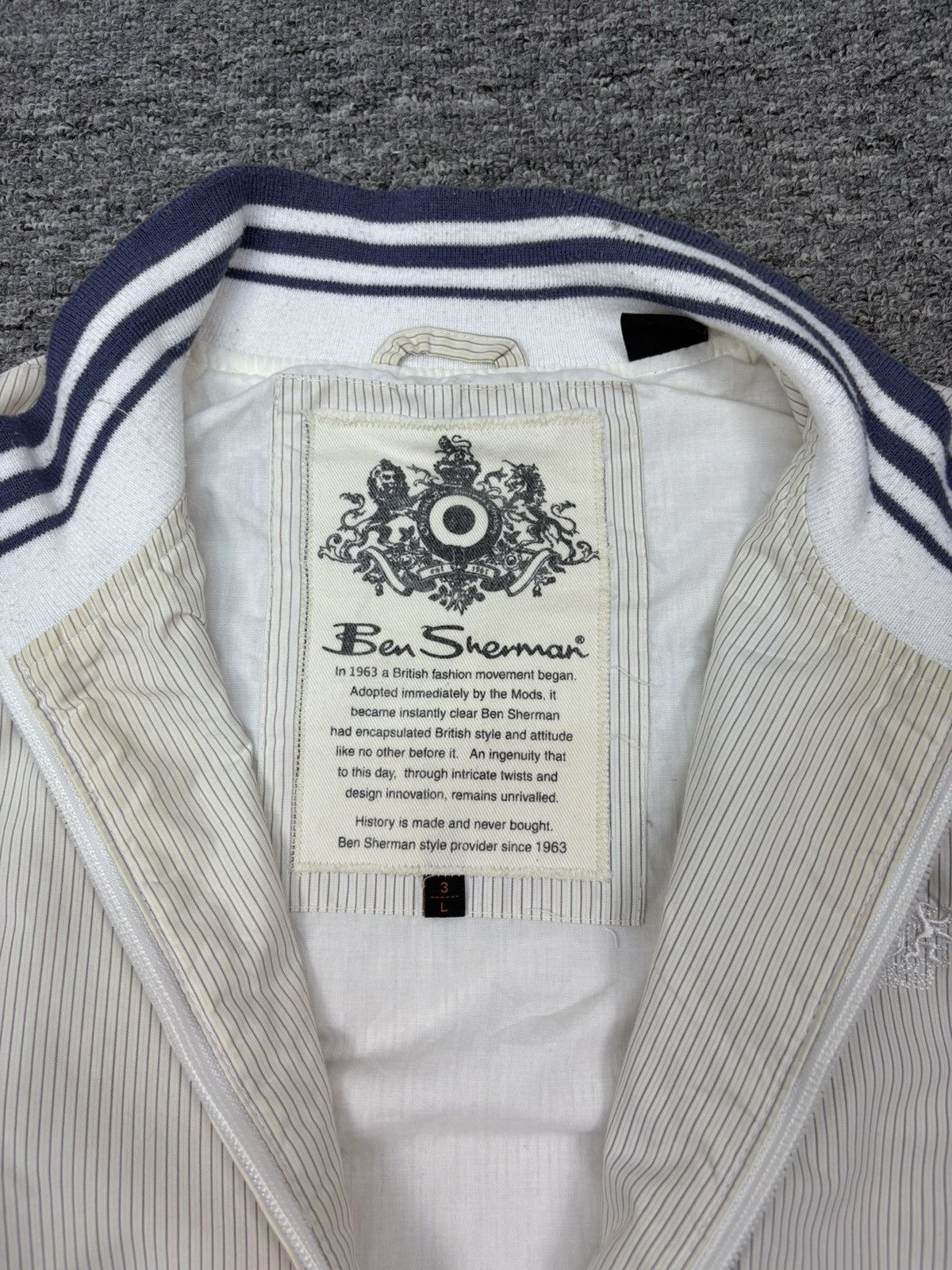 Ben Sherman Ben Sherman Bomber Jacket Striped size L Size US L / EU 52-54 / 3 - 2 Thumbnail