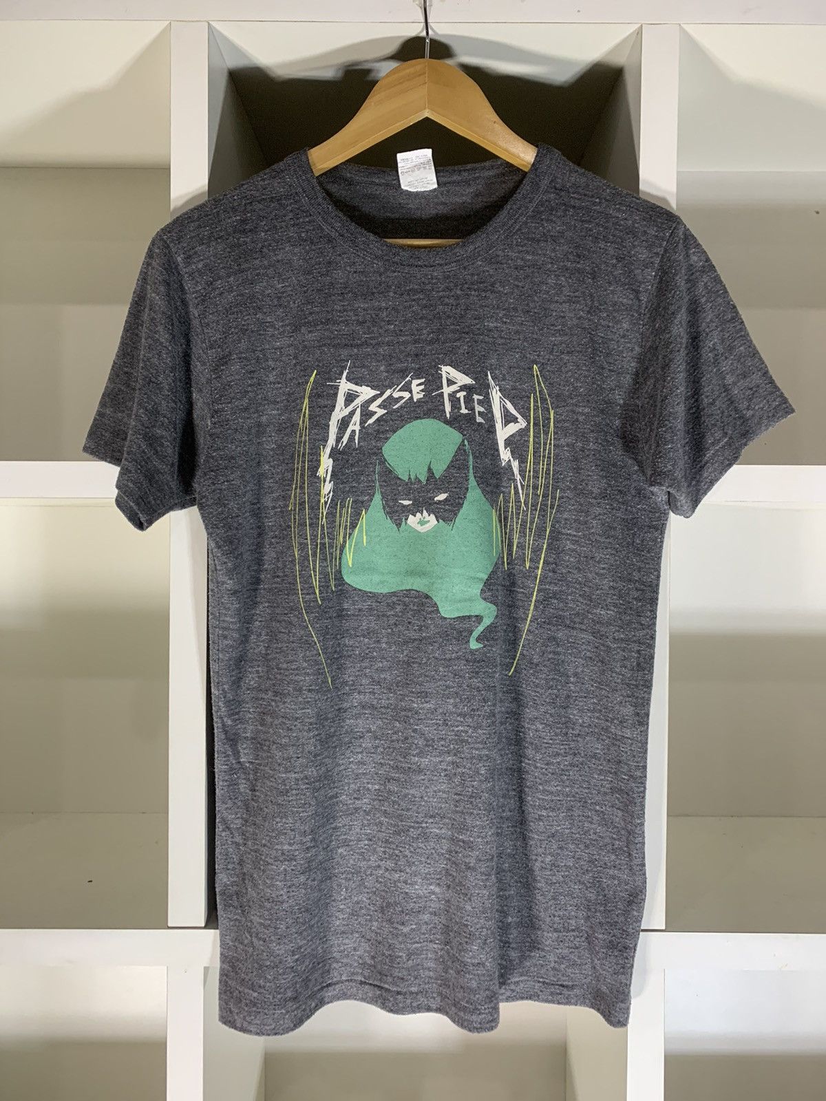 image of Vintage Passe Piep Tee in Grey, Men's (Size Medium)