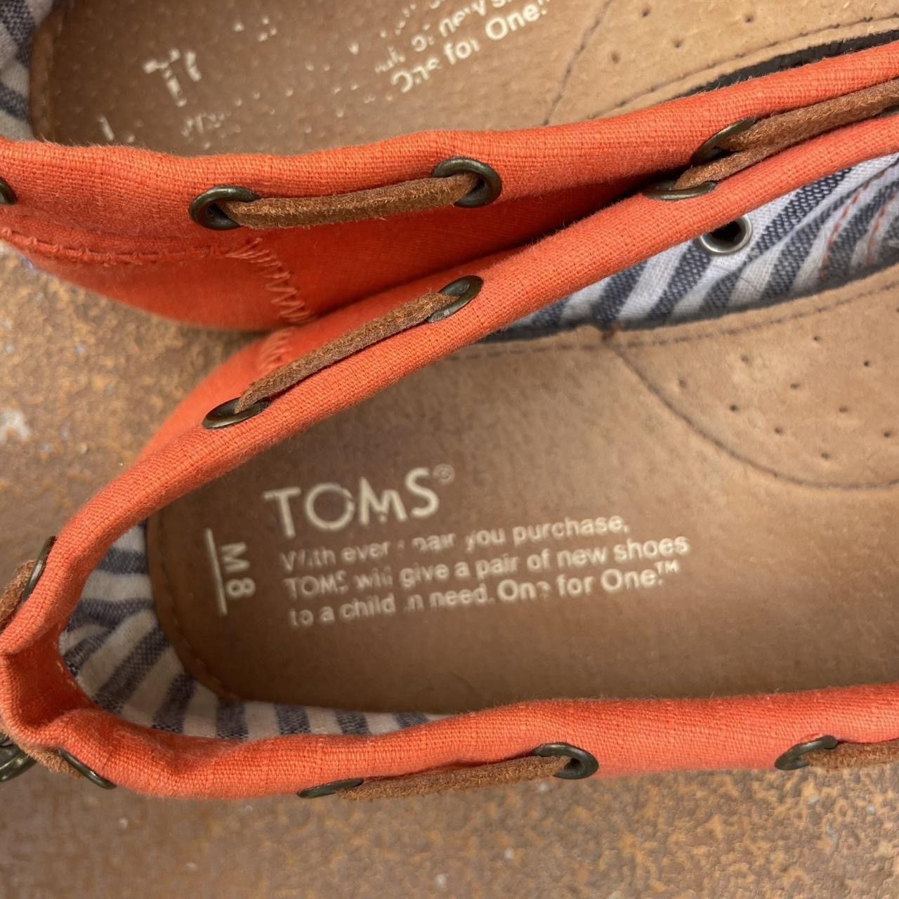 Toms Orange TOMS slip-on shoes men’s size 8 Size US 8 / EU 41 - 5 Thumbnail