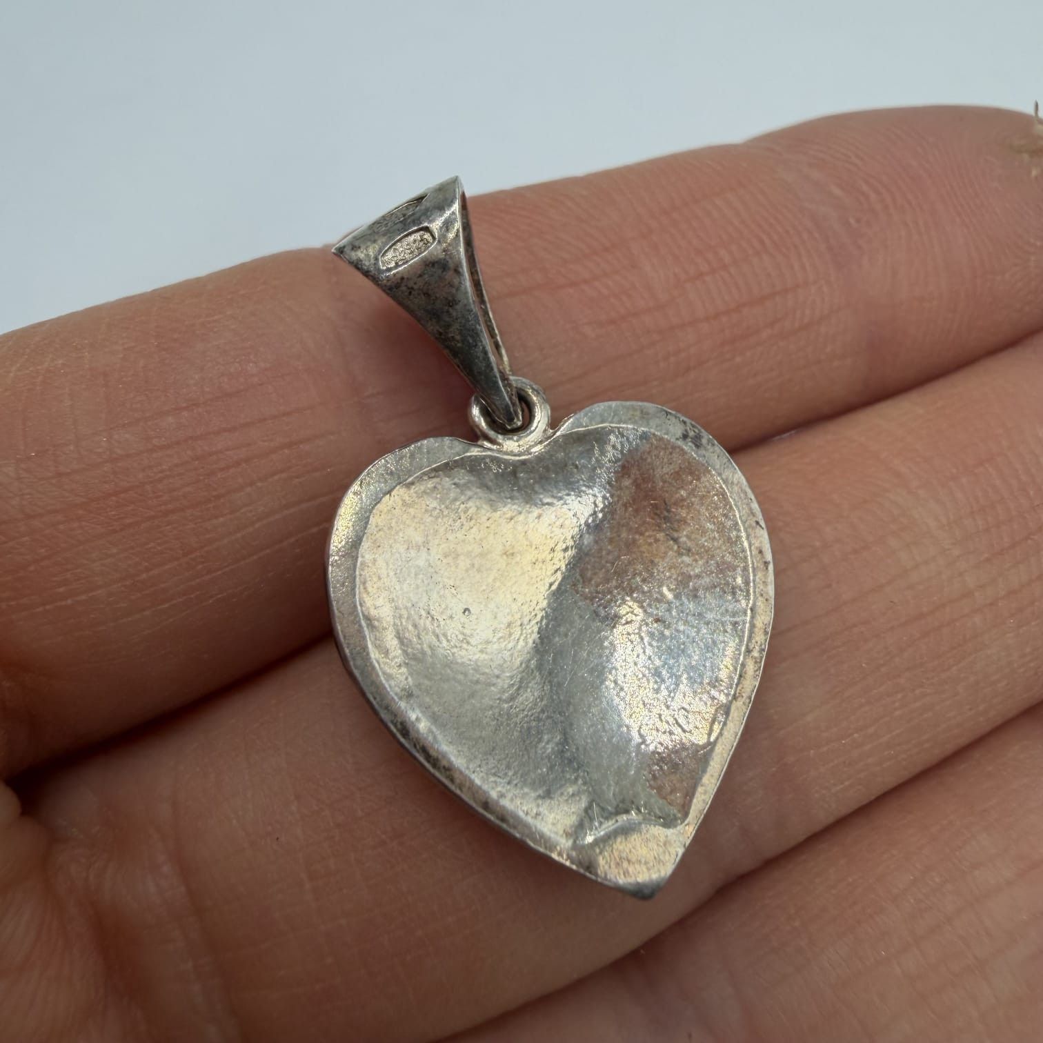 Sterling Silver vintage heart pendant crafted from genuine sterling silver Size ONE SIZE - 6 Thumbnail