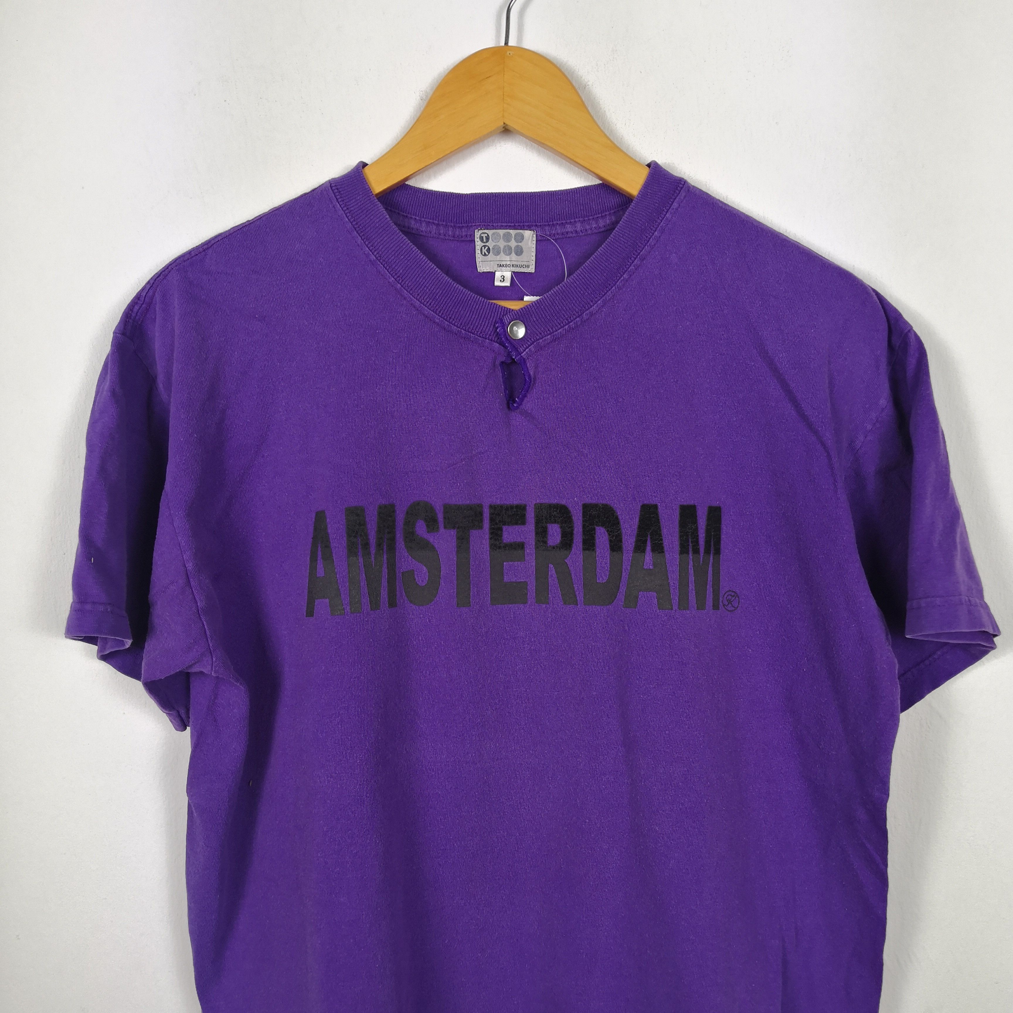 Japanese Brand × Takeo Kikuchi × Vintage Takeo Kikuchi T-Shirt Amsterdam Japanese Tees Size US M / EU 48-50 / 2 - 2 Thumbnail