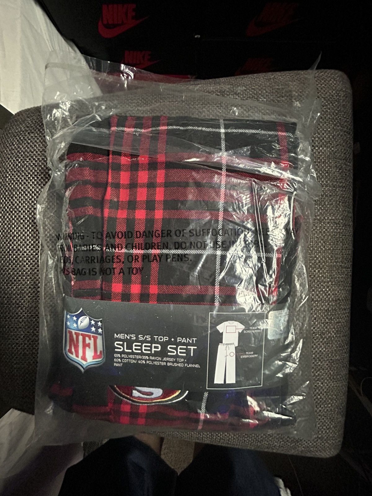 NFL NFL San Francisco 49ers sleep set pajamas M Size US M / EU 48-50 / 2 - 1 Thumbnail