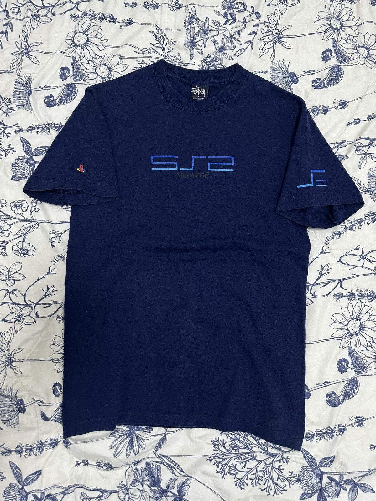 90S USA製 STUSSY PS2 PlayStation Tシャツ M 796494_00.png.png