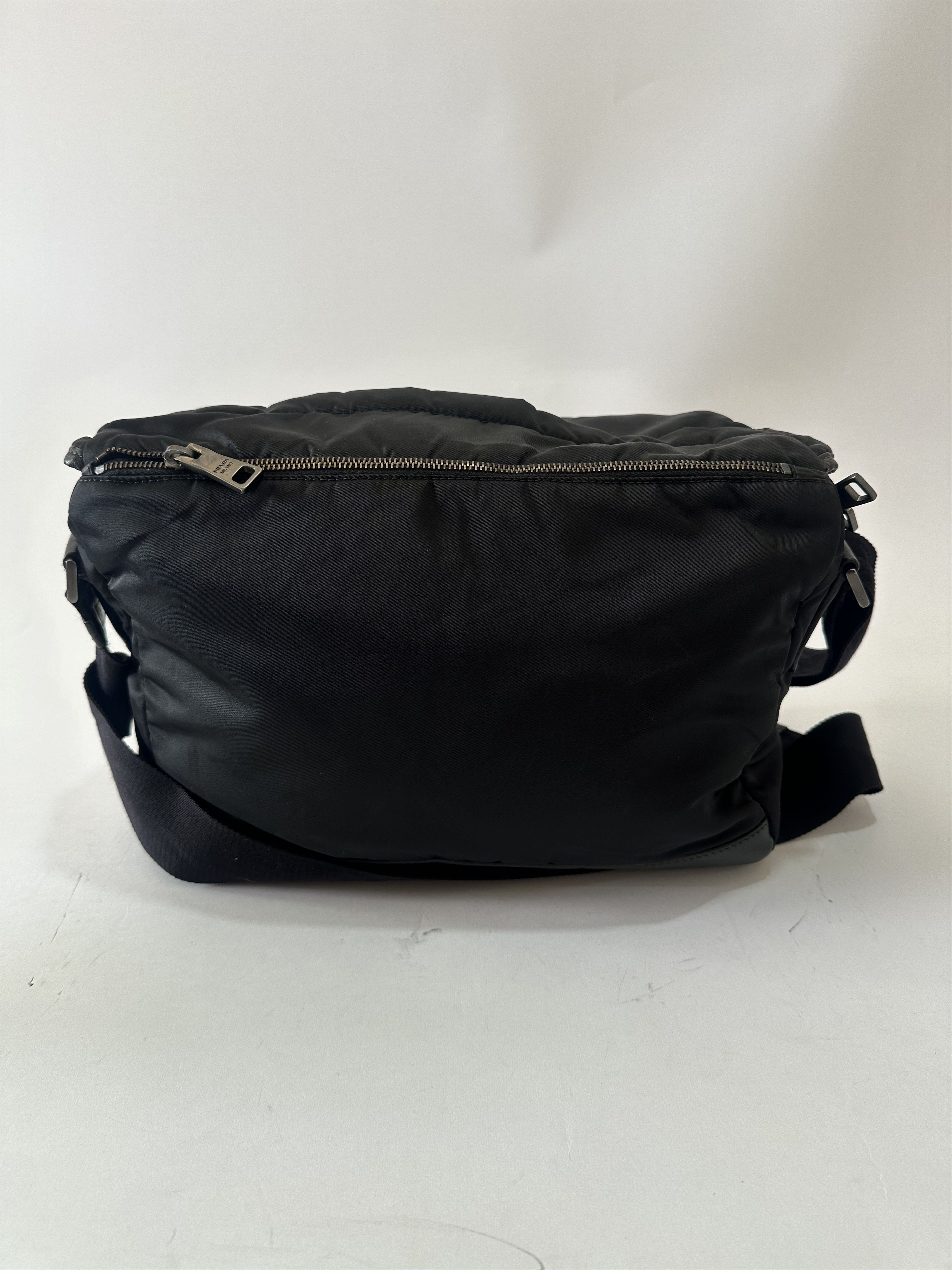 Prada Prada Black Nylon Messenger Bag Size ONE SIZE - 2 Thumbnail