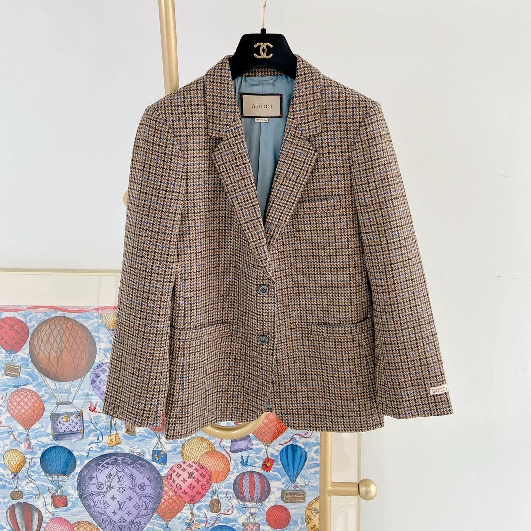Gucci Gucci tartan blazer IT40 NWT Size S / US 4 / IT 40 - 1 Thumbnail