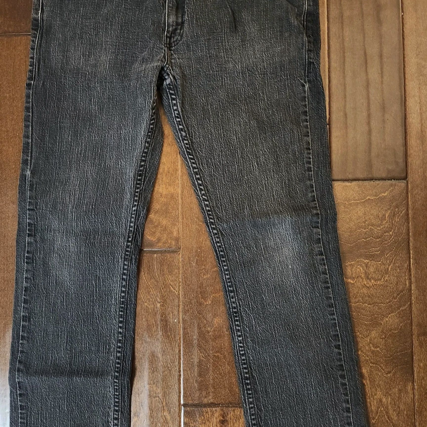Denime Adam Levine The Dean Jeans Mens Black Gray Heathered Denim Straight 34X32 Regular City College Mens Jeans Size US 34 / EU 50 - 3 Thumbnail