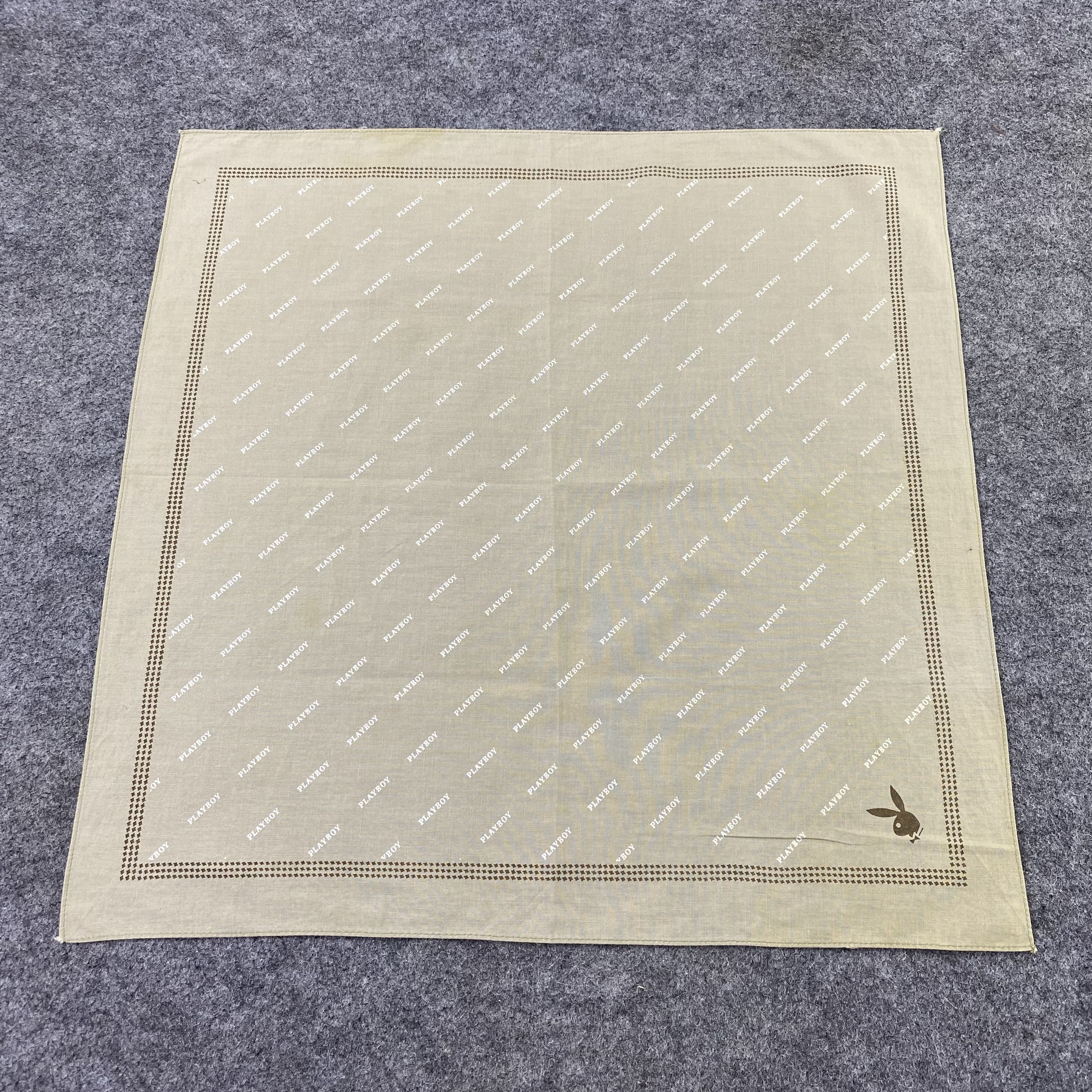 Playboy Playboy Monogram Handkerchief Neckerchief Bandana-B1460 Size ONE SIZE - 3 Thumbnail