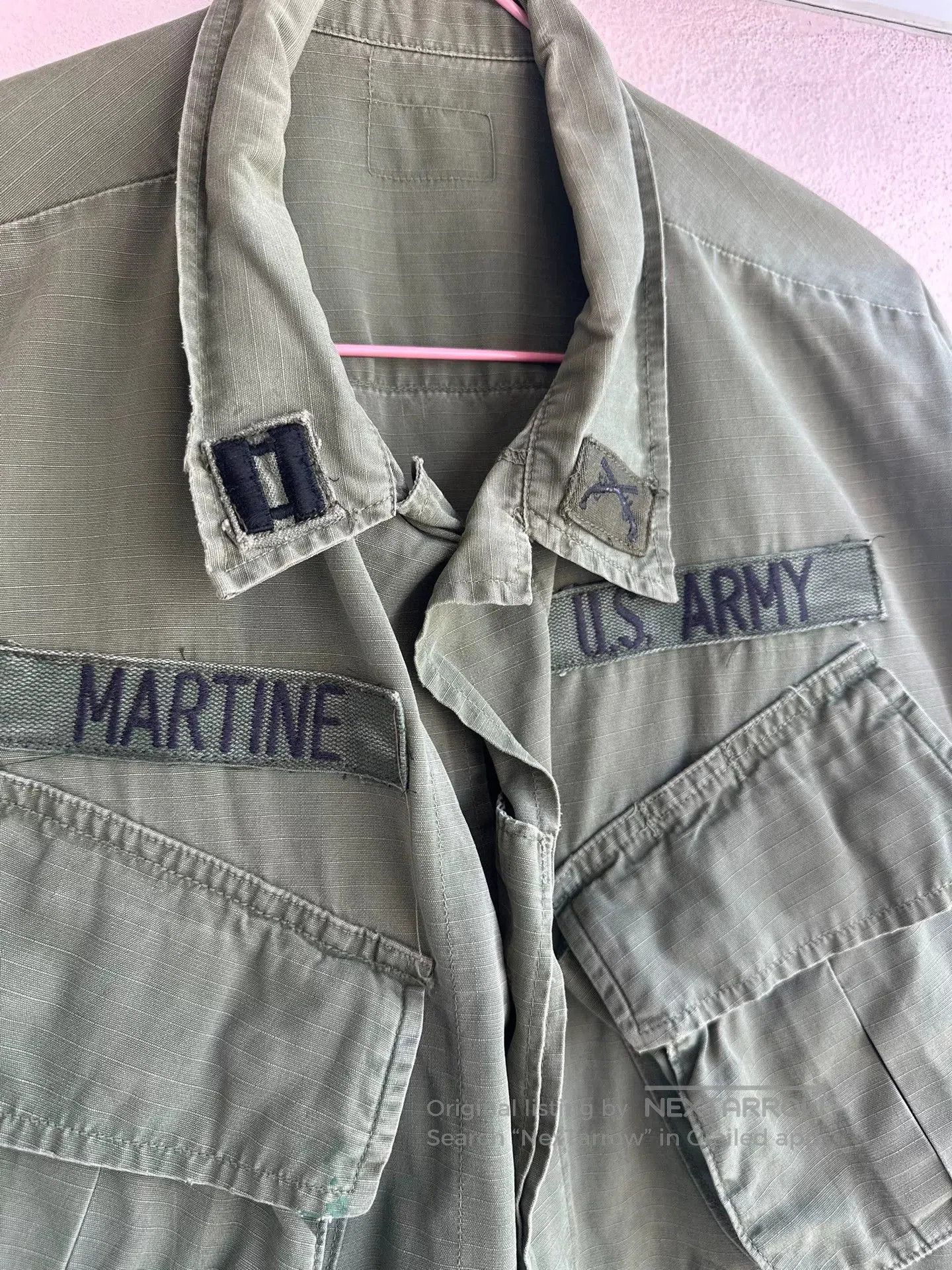 Vintage 1960s Vintage Vietnam War TCU Combat Shirt. Size US XXL / EU 58 / 5 - 3 Thumbnail