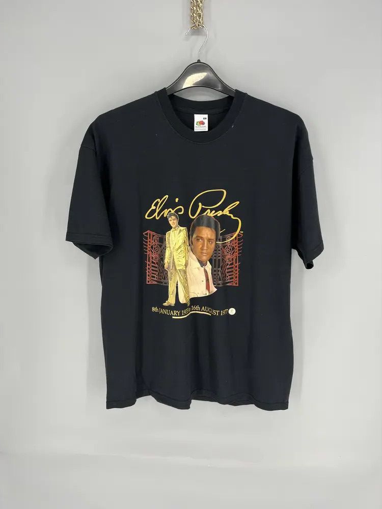 Band Tees × Vintage Vintage 90s Elvis Presley Great Elvis t-shirt 2004 L big log Size US XL / EU 56 / 4 - 1 Thumbnail