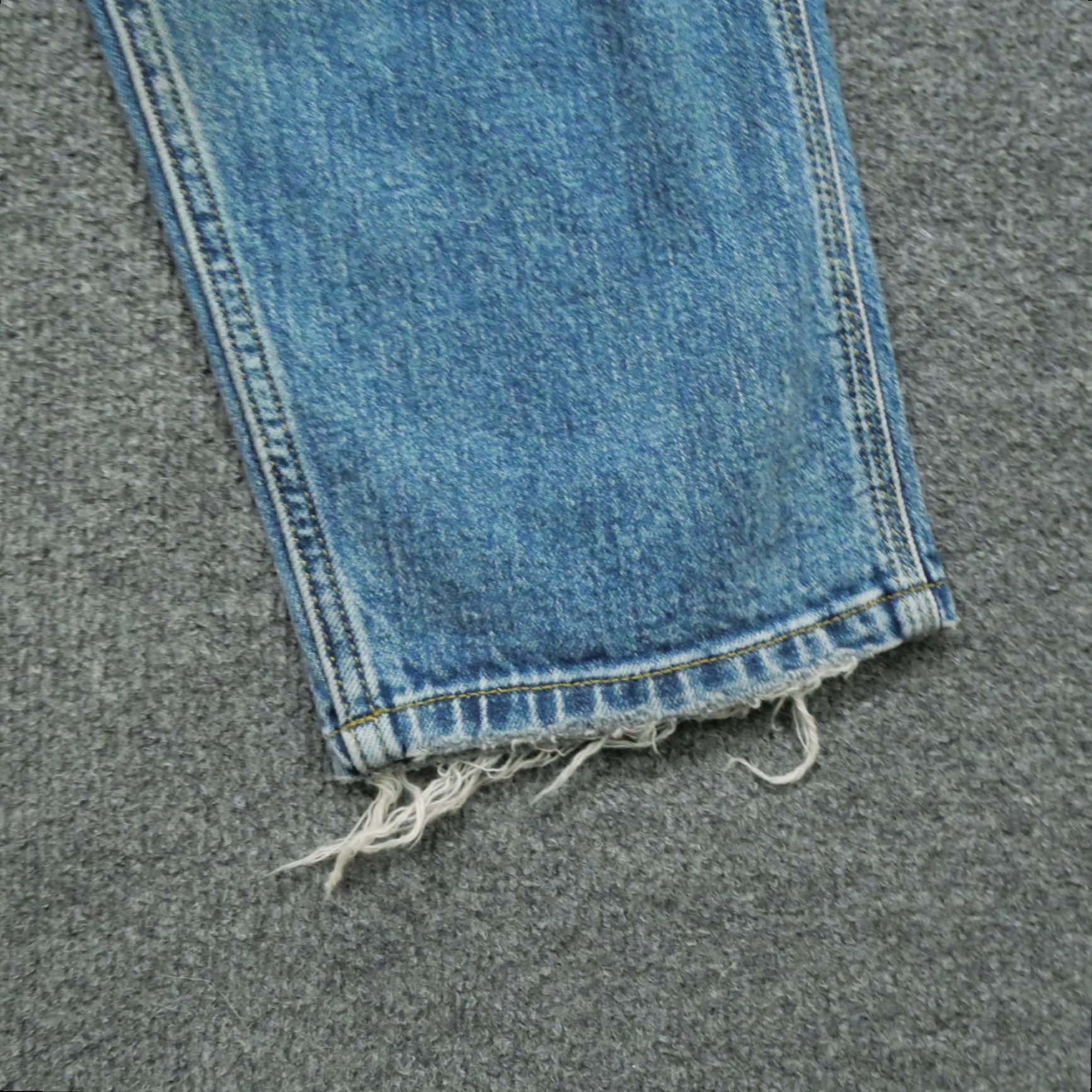 Lee Lee Jeans Mens 32x30 Blue Distressed Baggy Slouch Tapered Motorcycle Size US 32 / EU 48 - 4 Thumbnail