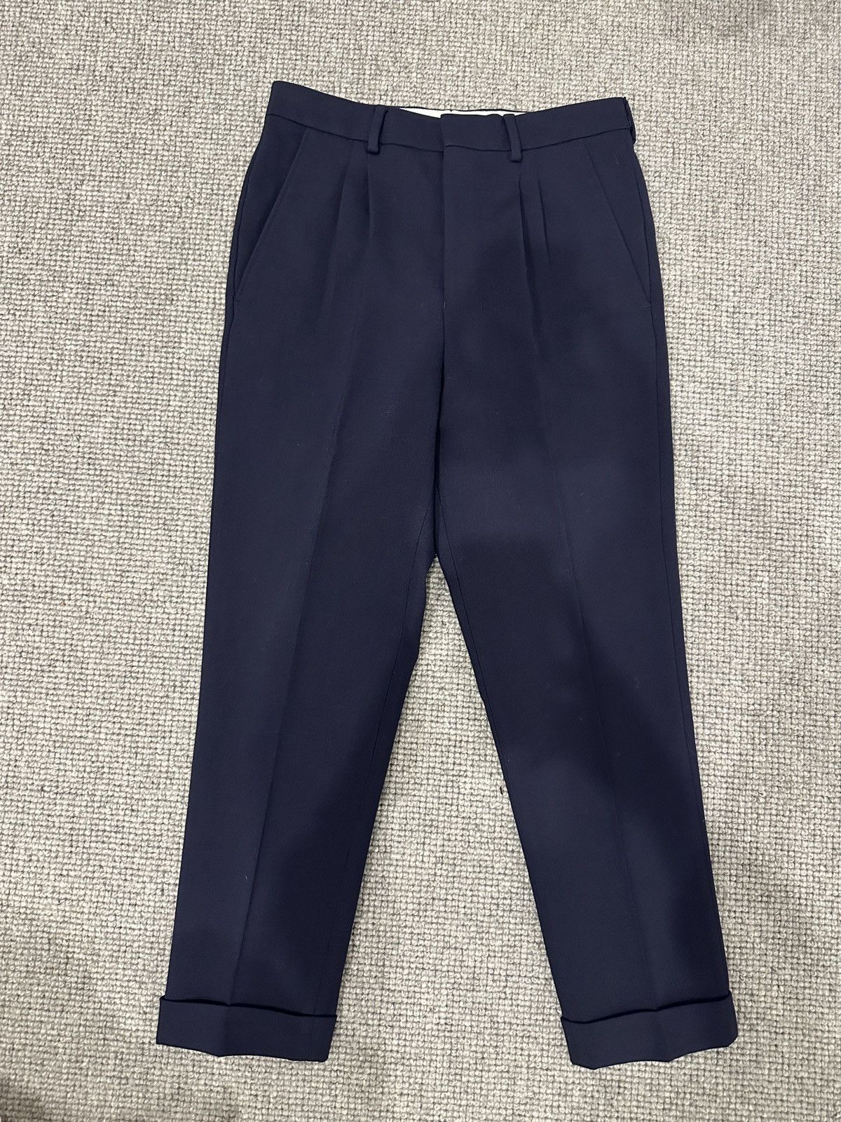 AMI Ami Paris Navy Wool Trousers Size US 29 - 1 Thumbnail