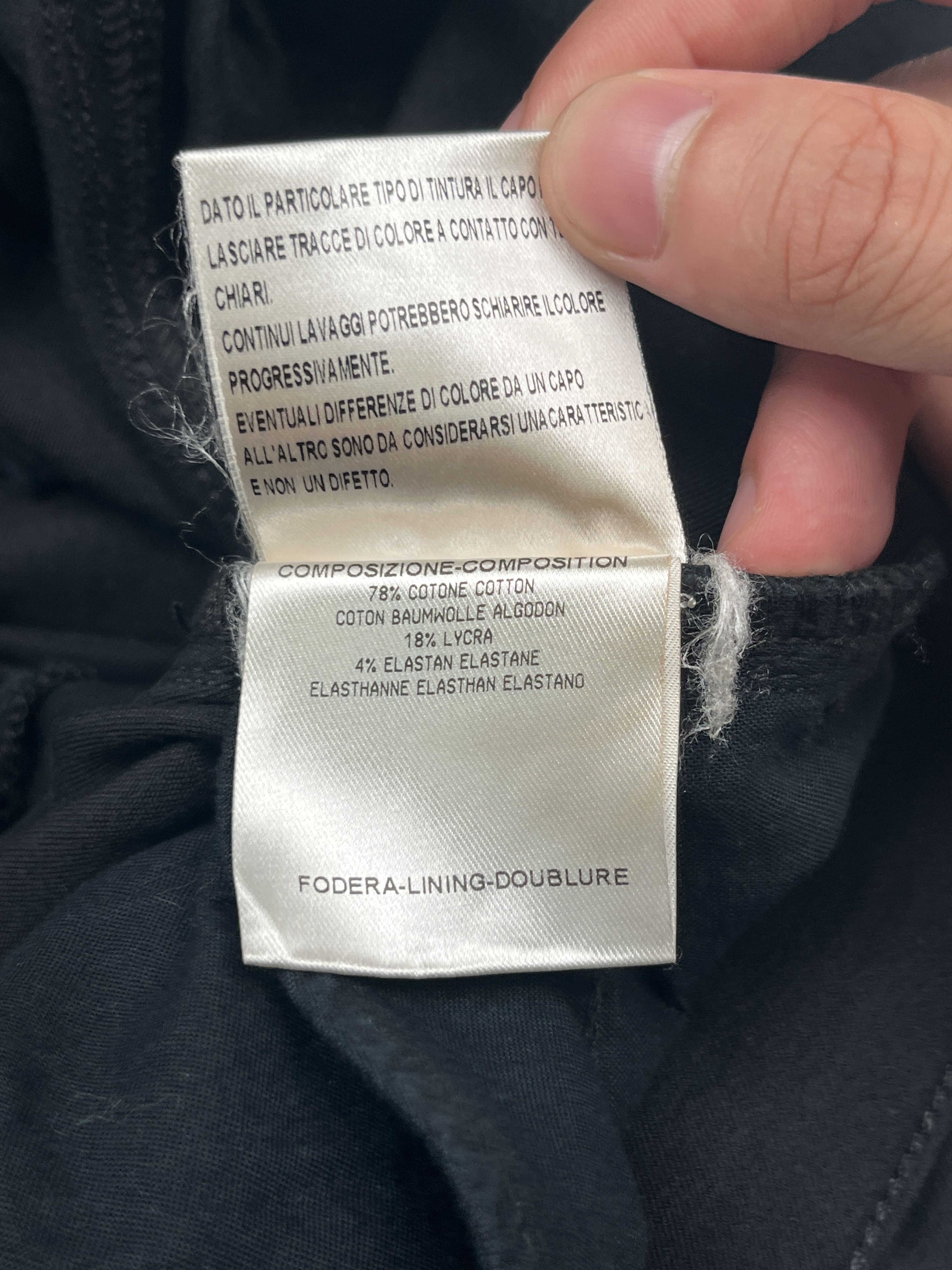 Gucci Gucci Black Cotton Slim Fit Pants With Glossy Brand Tab Size 26" / US 2 / IT 38 - 5 Thumbnail