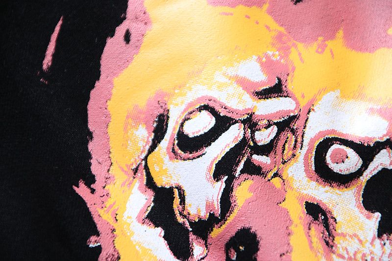 Vintage Flames Skulls Printed Hooded Size US M / EU 48-50 / 2 - 8 Thumbnail
