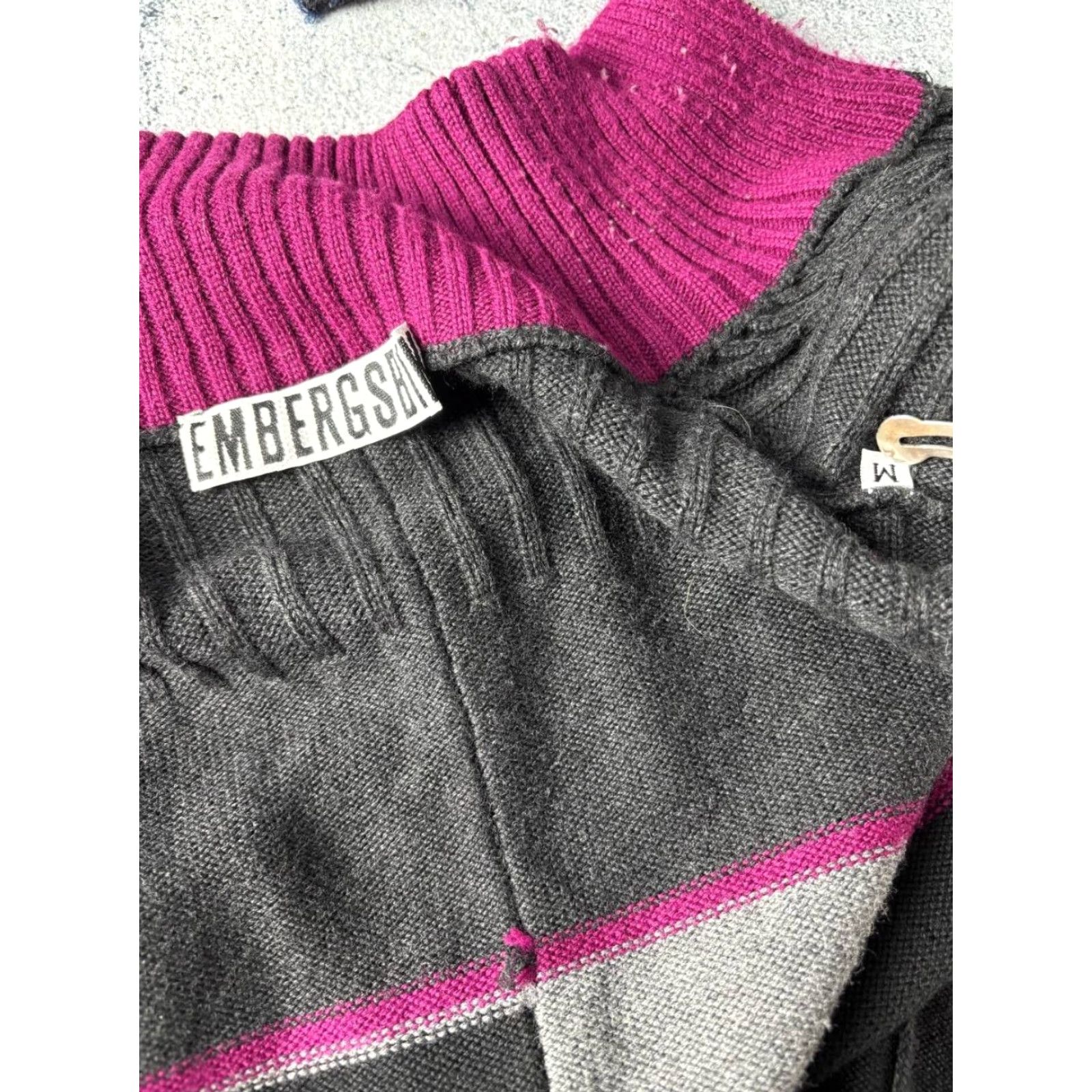 Vintage Bikkembergs Womens Sweater Cardigan M Black Wool Acrylic Knit Long Sleeve Zipper Logo Dressy Casual Womens Size M / US 6-8 / IT 42-44 - 7 Thumbnail