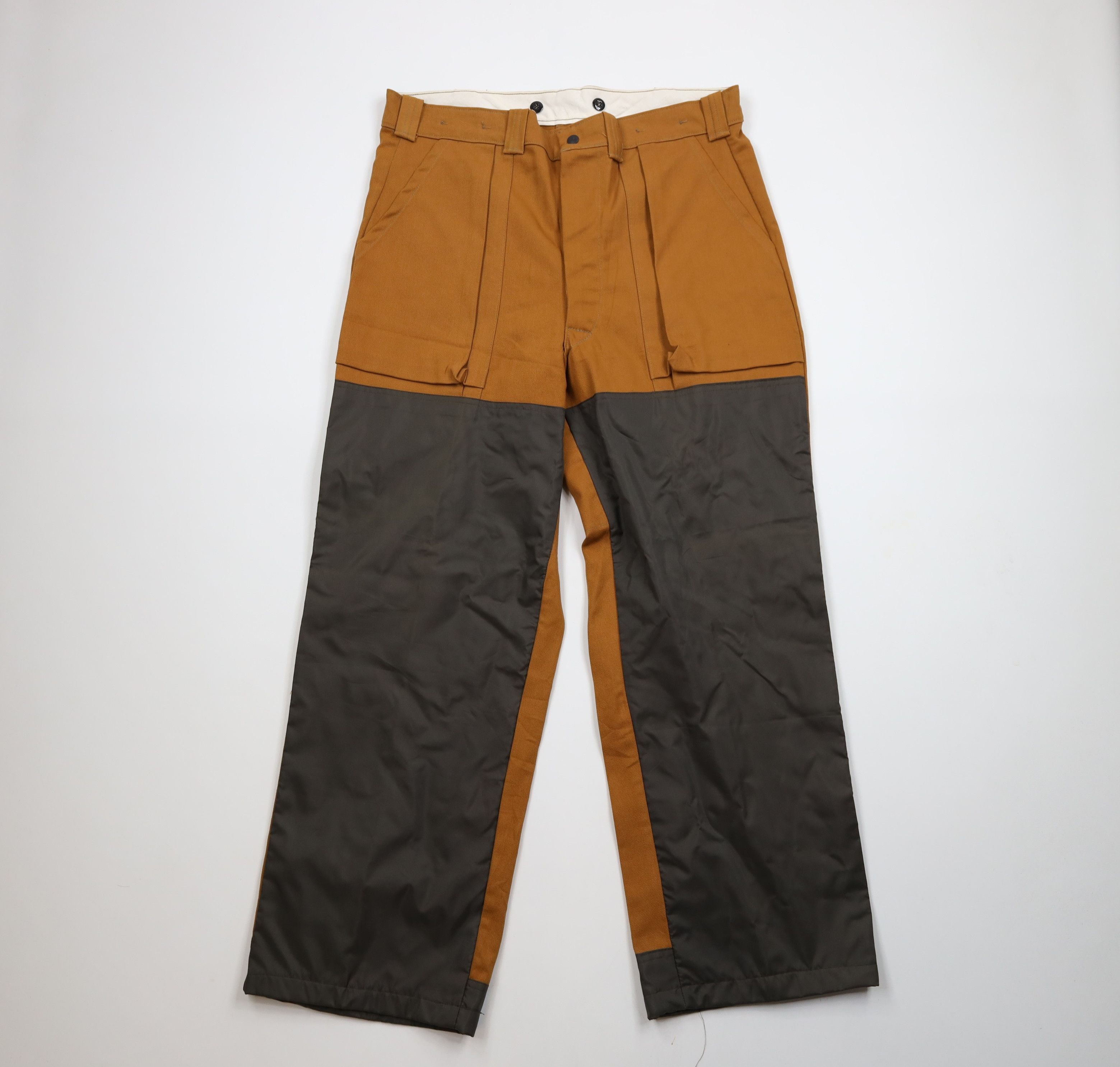 Vintage Vintage 90s Streetwear Pocket Wide Leg Field Brush Pants USA Size US 38 / EU 54 - 1 Thumbnail