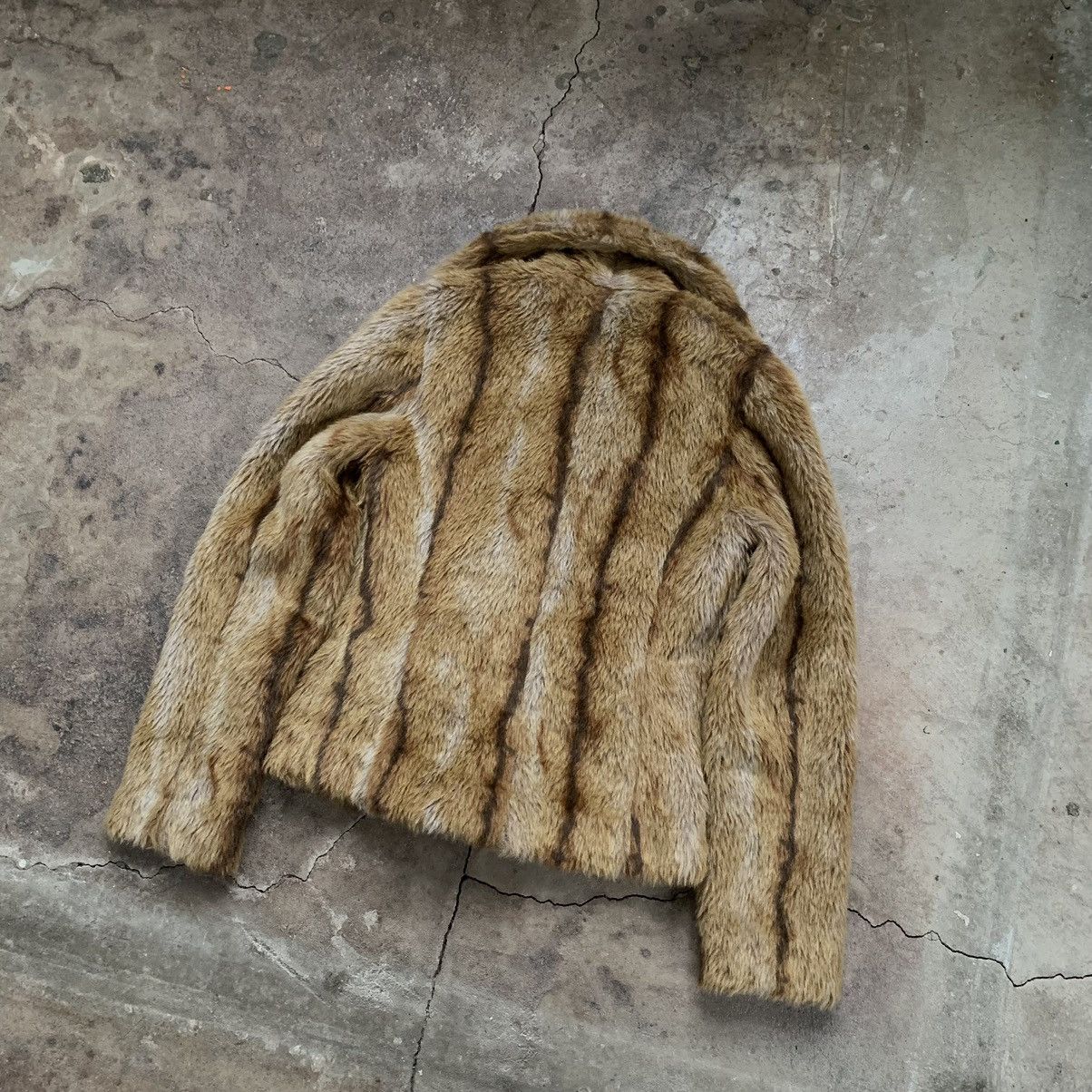 If Six Was Nine Vintage 00s Y2K Faux Fur Cropped Jacket japanese Size S / US 4 / IT 40 - 5 Thumbnail