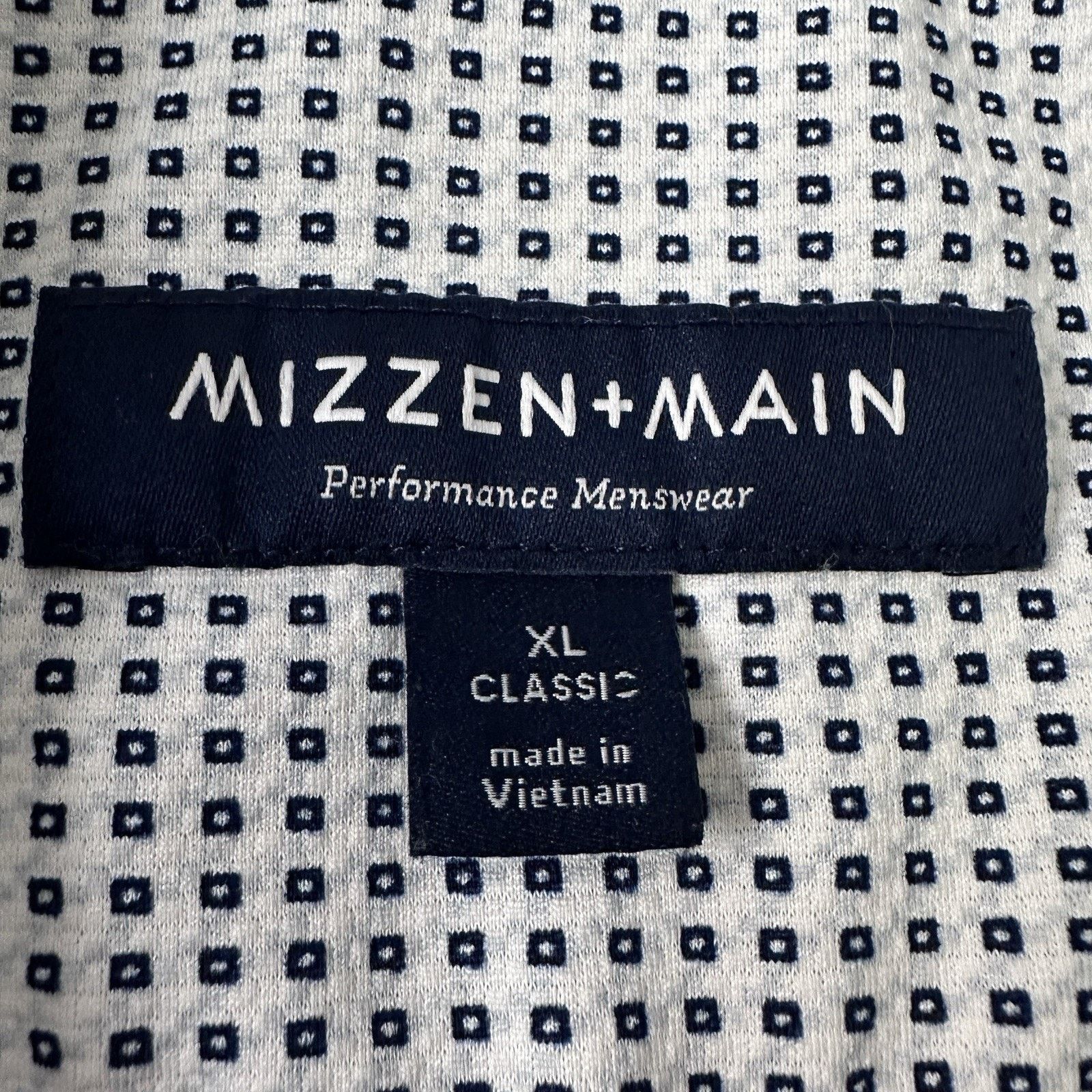 Mizzen+Main Mizzen + Main Shirt Men XL White Blue Short Sleeve Button Size US XL / EU 56 / 4 - 6 Thumbnail