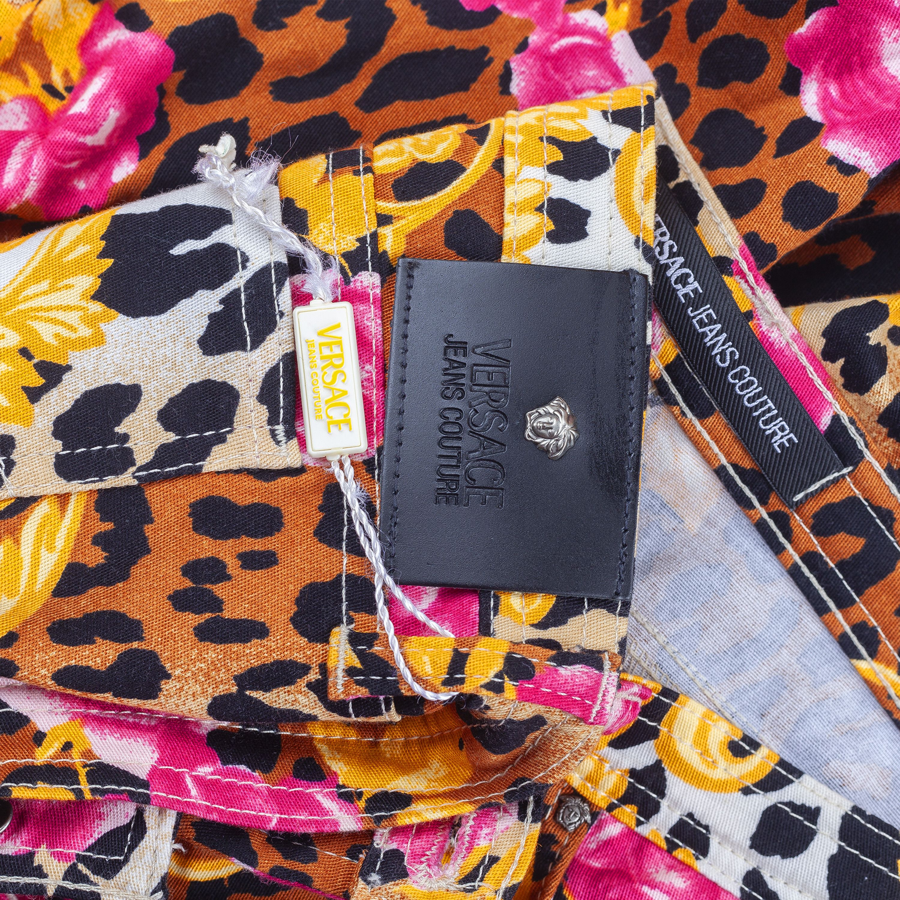 Versace Versace Jeans Couture Cheetah Print Pants (S) Size 28" / US 6 / IT 42 - 4 Thumbnail