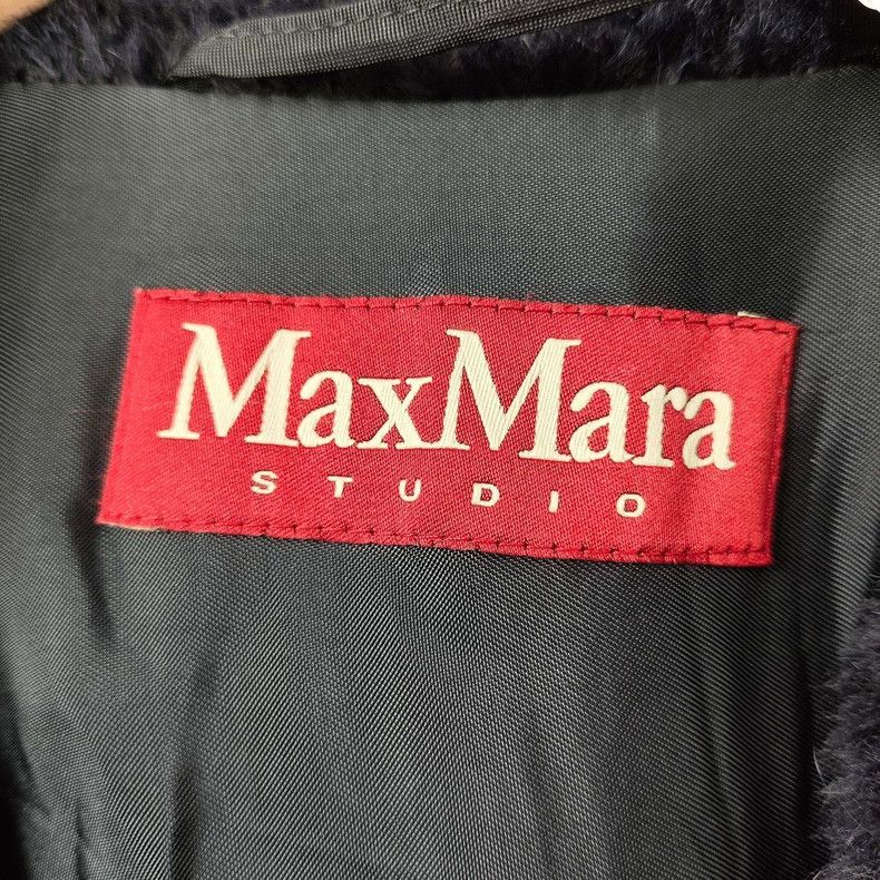 Max Mara Max Mara Alpaca Coat Blue Size S / US 4 / IT 40 - 3 Thumbnail
