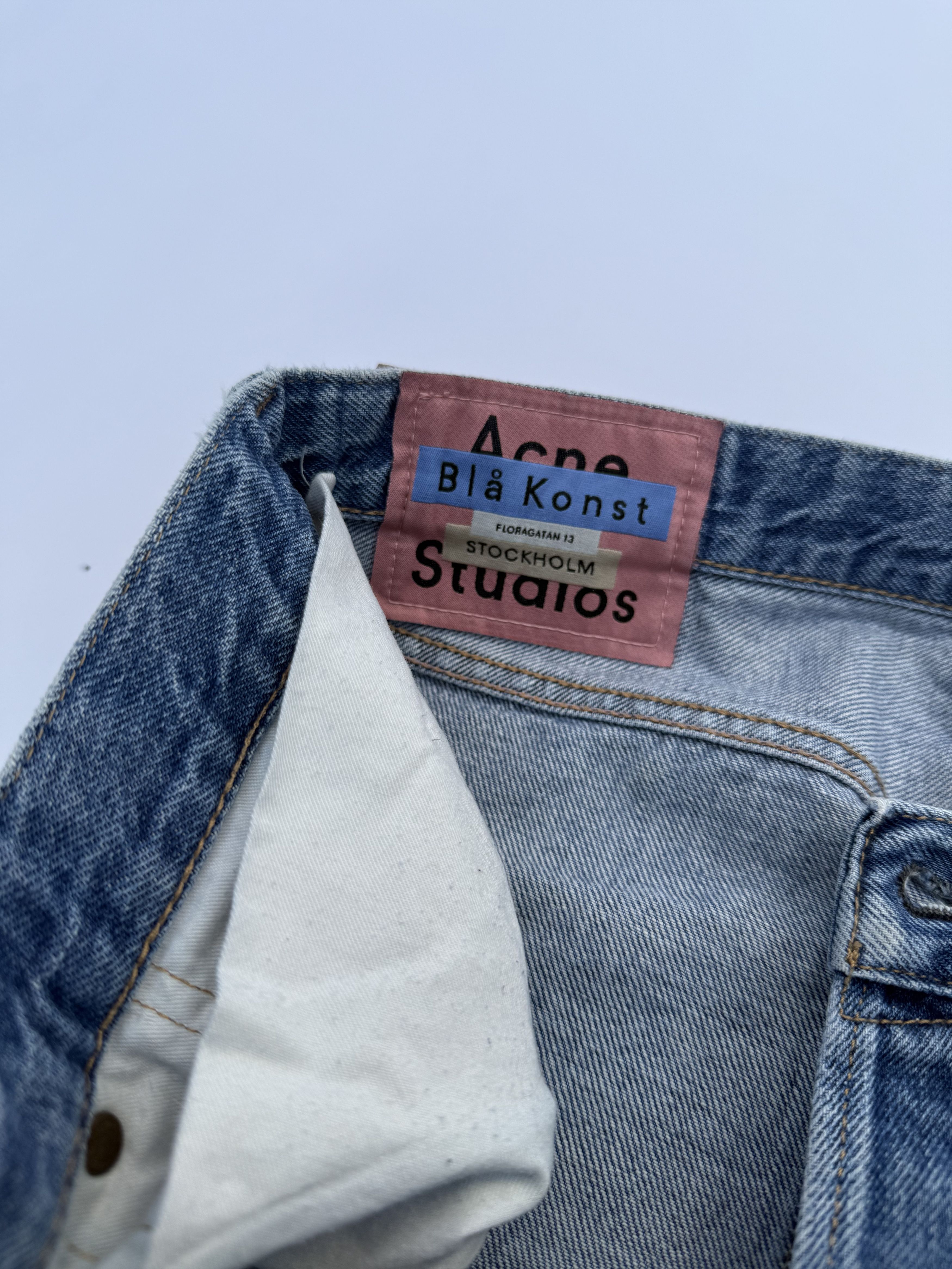 Acne Studios Acne Studios 1996 Regular Fit Jeans in Dark Blue Trash Size US 31 - 9 Thumbnail