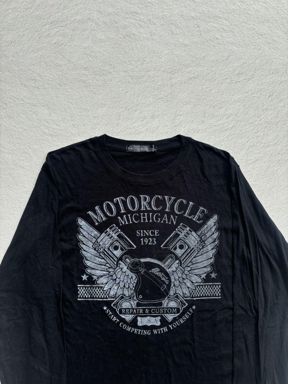 Indian Motorcycle Y2k Balmy&awaking Motorcylecle Michigan Longsleeve Size US M / EU 48-50 / 2 - 2 Thumbnail