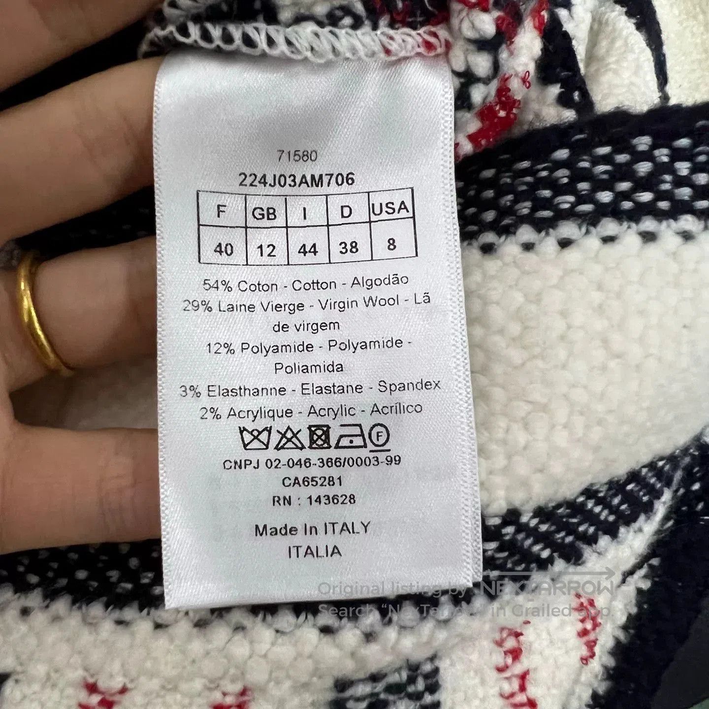 Dior Dior Color-Blocked Plaid A-Line Skirt. Size 39" - 7 Thumbnail