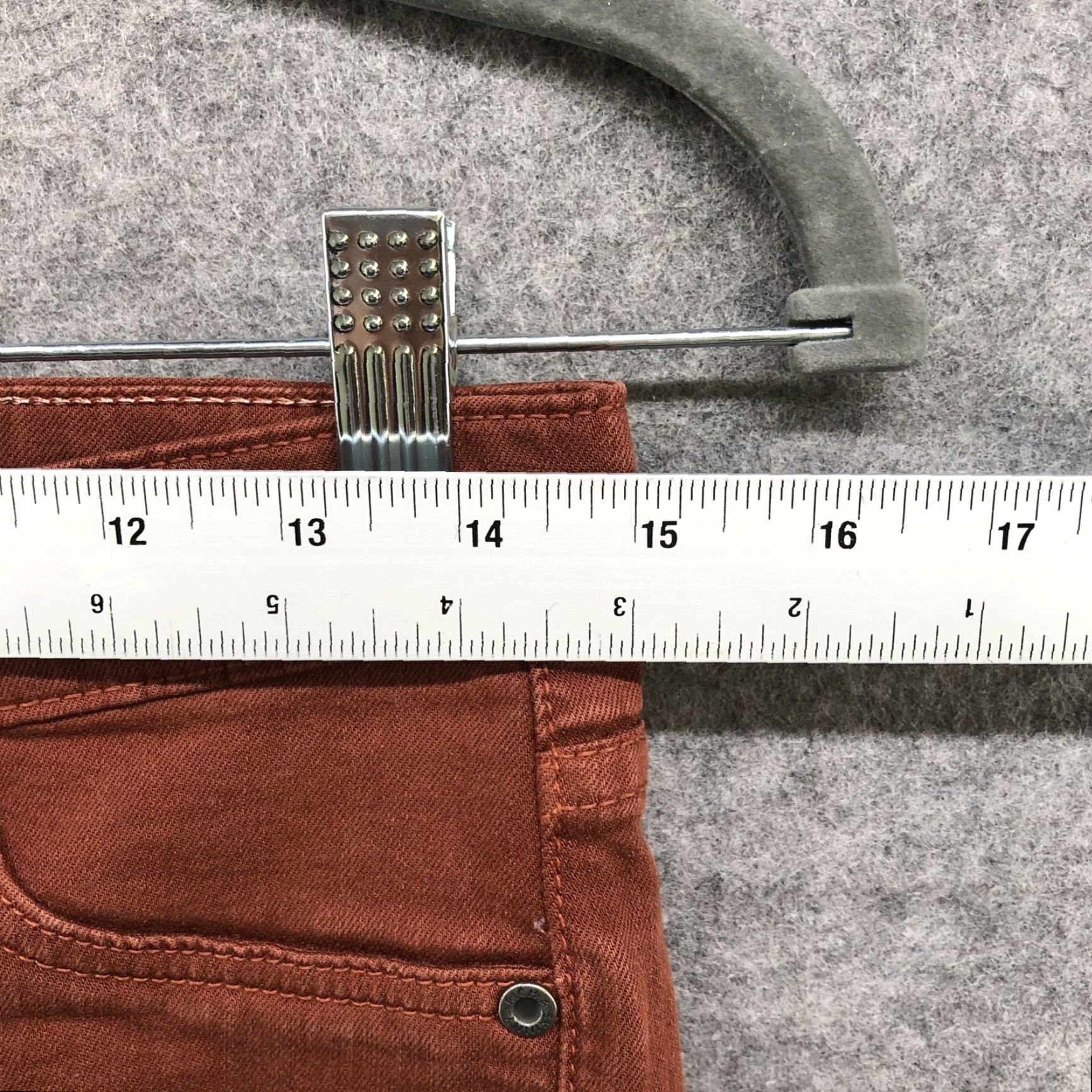 CHOCOOLATE Rich & Skinny Low Rise Skinny Jeans Womens 27 Brown Stretch Denim 5-Pocket Size 27" / US 4 / IT 40 - 7 Thumbnail