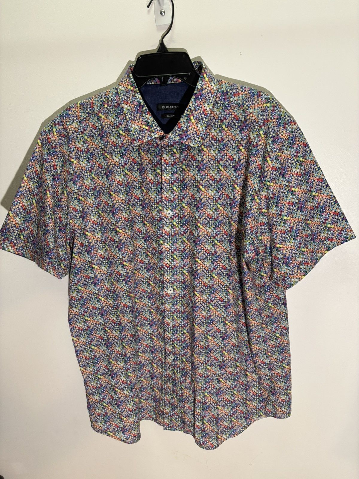 BUGATCHI Men’s Bugatchi Short Sleeve Button Down (XL) Size US XL / EU 56 / 4 - 1 Thumbnail