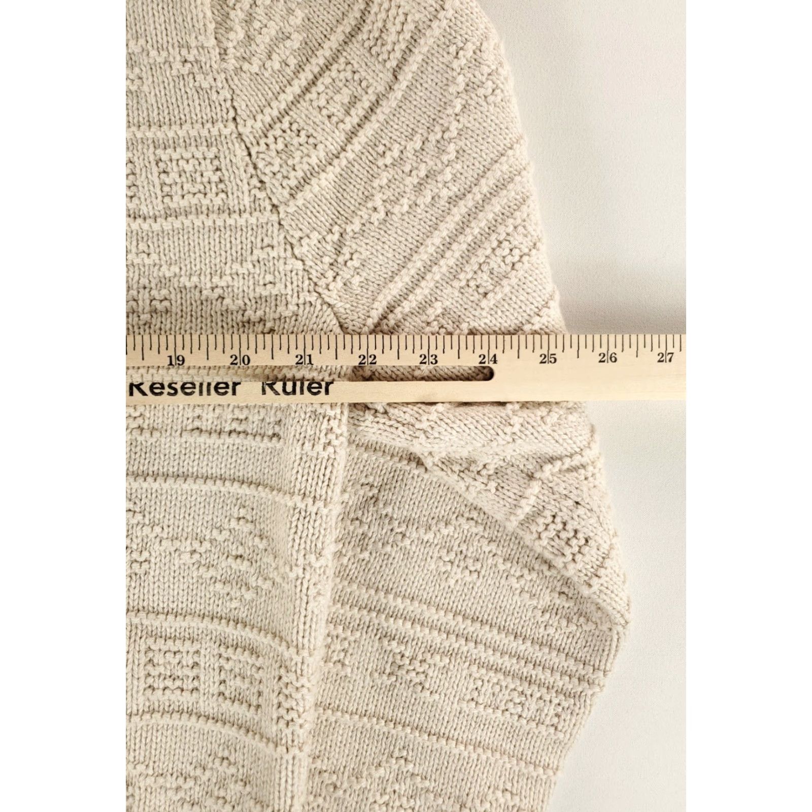 J.Crew J.CREW Sweater Pullover Cotton Textured Knit White Mens L Beige Size US L / EU 52-54 / 3 - 4 Thumbnail