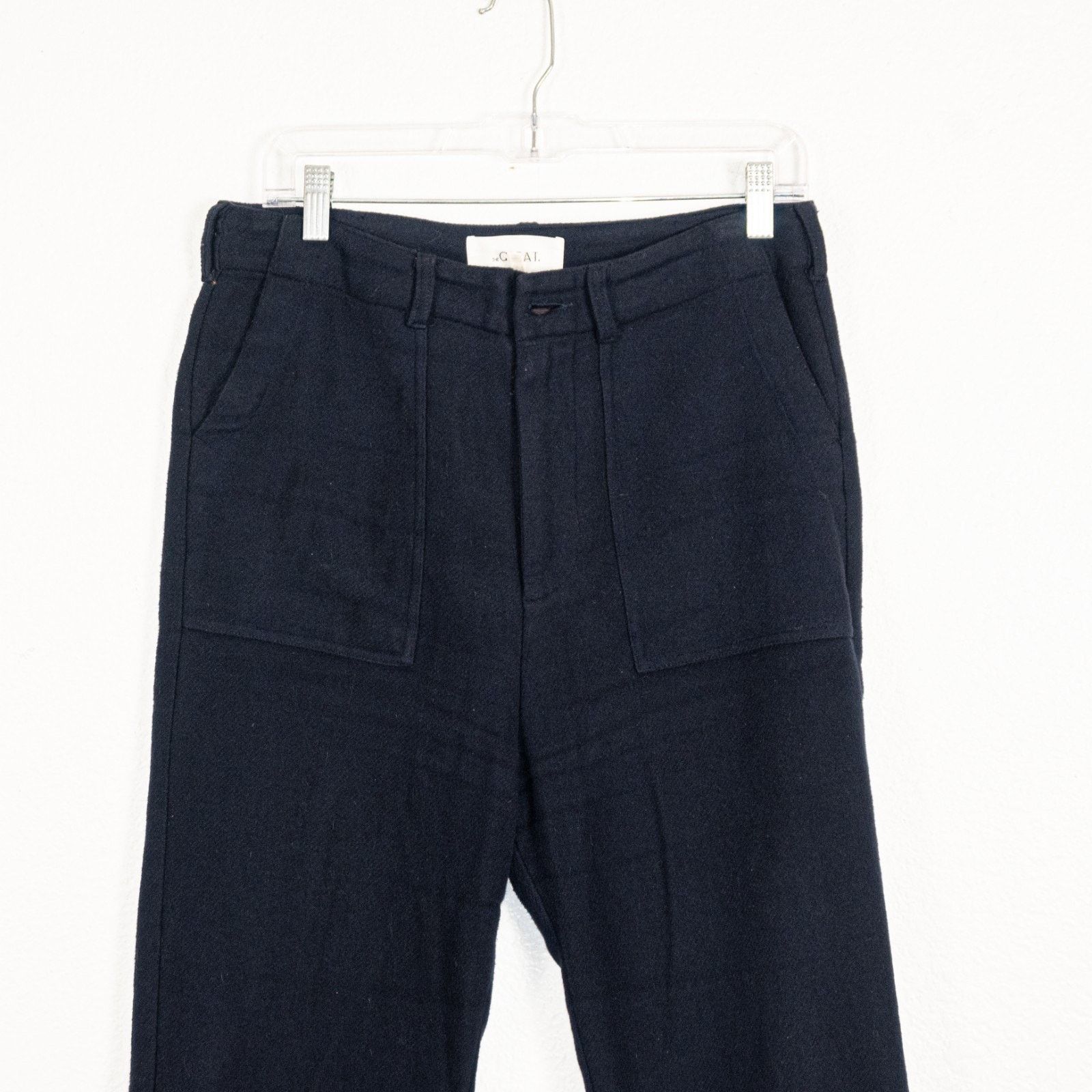 THE GREAT The GREAT. Navy Cropped Fatigue Military High-Rise Pant Size 27" / US 4 / IT 40 - 5 Thumbnail