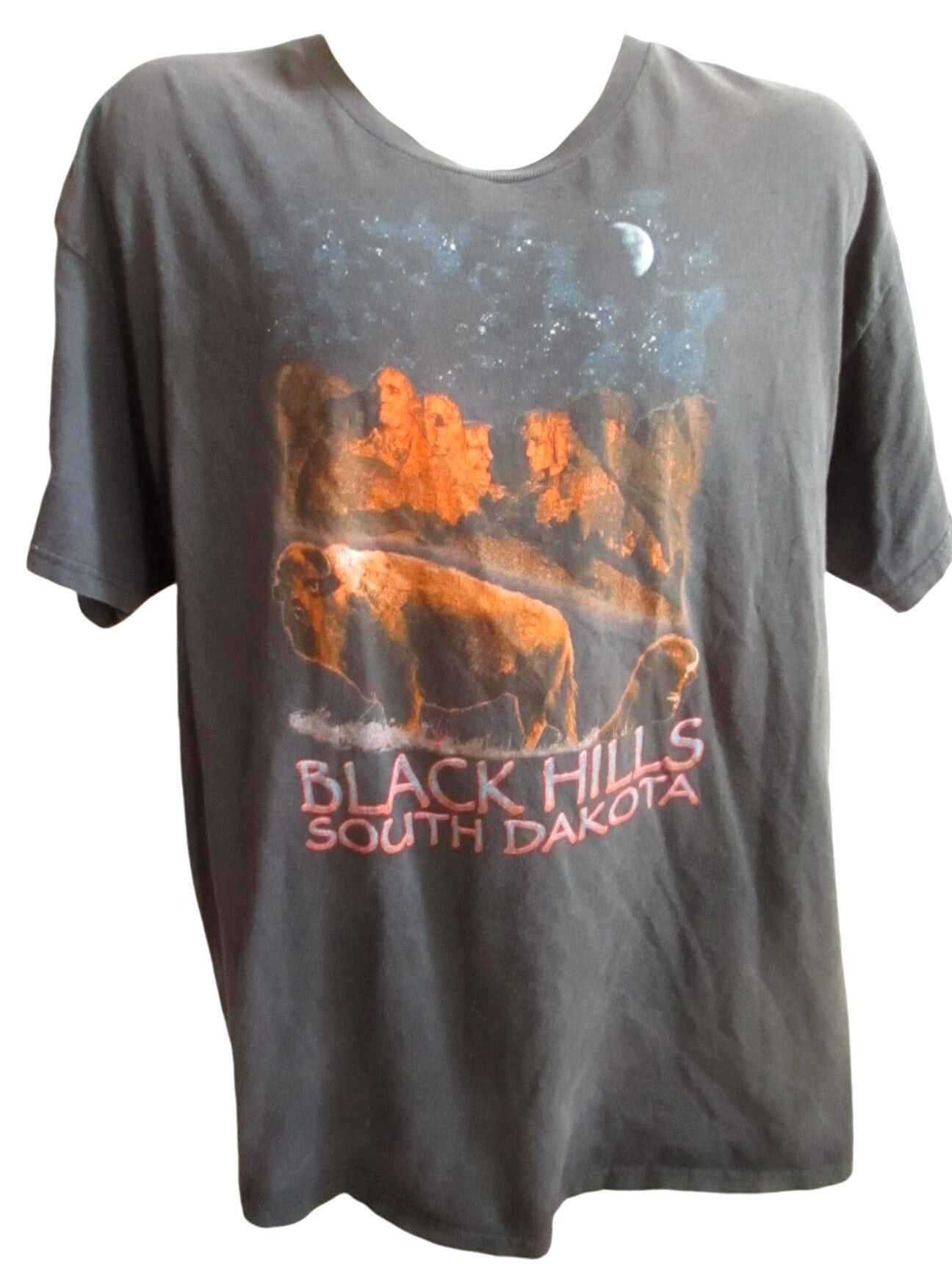 Hanes Vintage Men's T-shirt XL 1990s Black Hills S Dakota Rushmore Size US XL / EU 56 / 4 - 3 Thumbnail